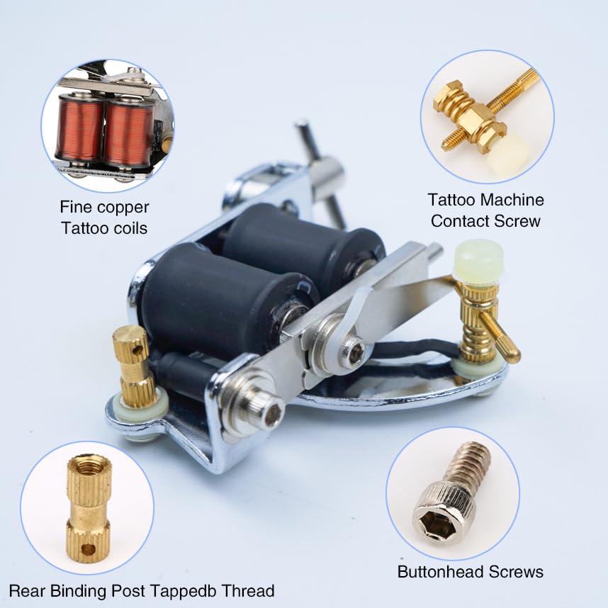 Kit de Tatuaje Profesional Chiitek 4 Máquinas 40 Tintas