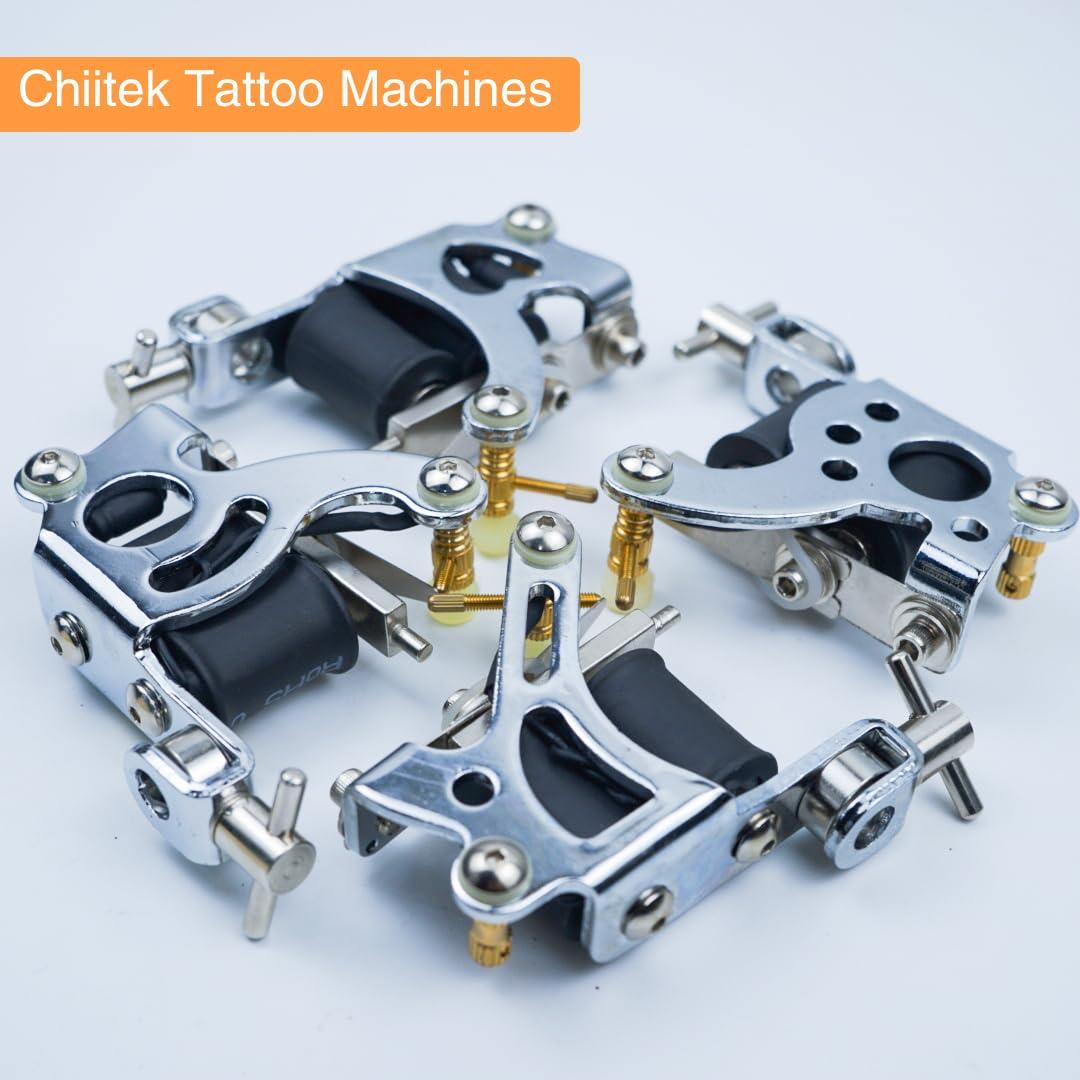 Kit de Tatuaje Profesional Chiitek 4 Máquinas 40 Tintas