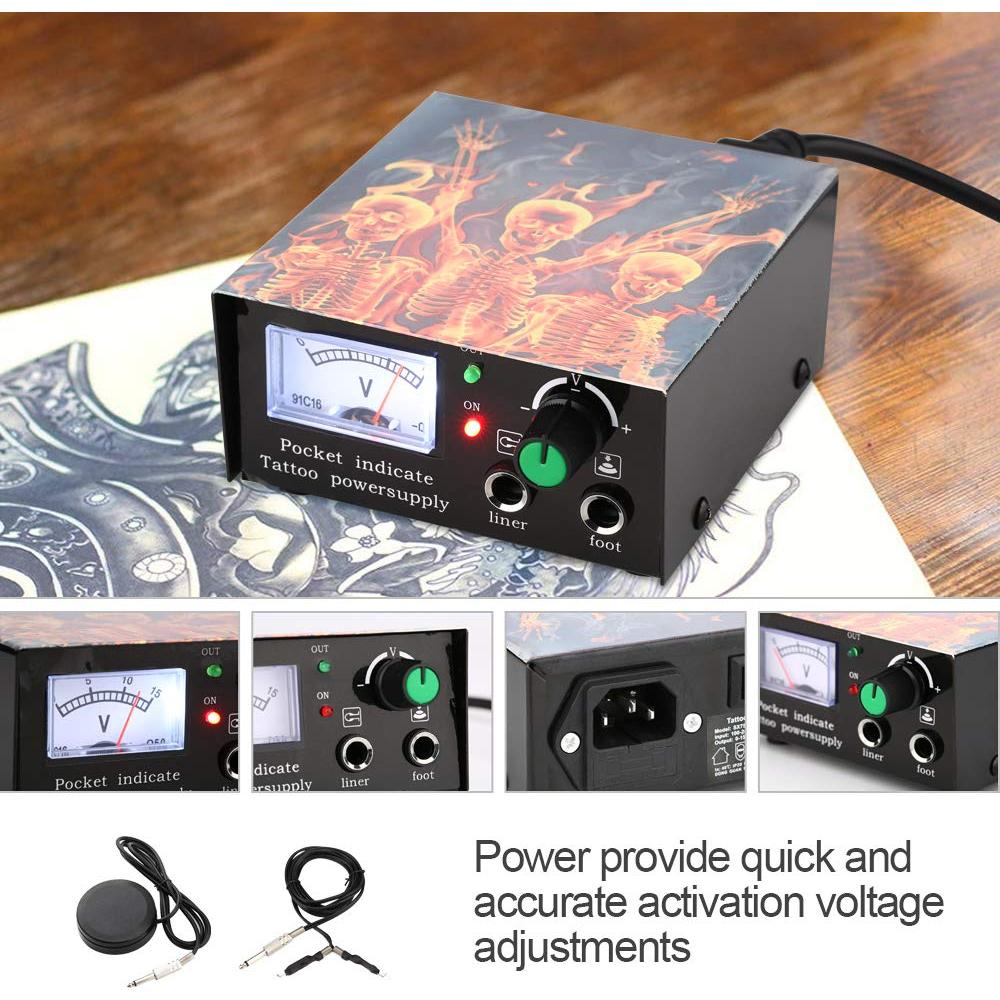 Kit de Tatuaje Profesional Chiitek 4 Máquinas 40 Tintas