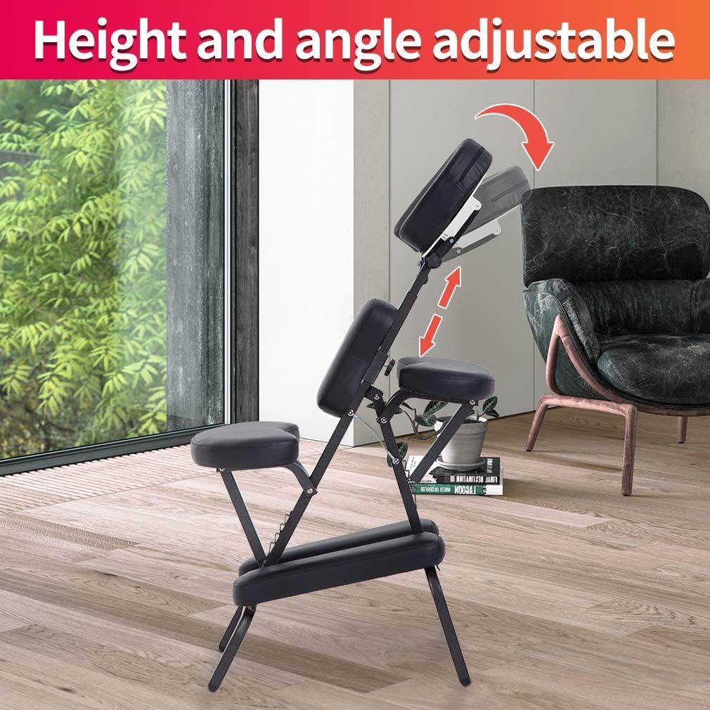 Silla de Masaje Plegable BestMassage con Reposacabezas Ajustable