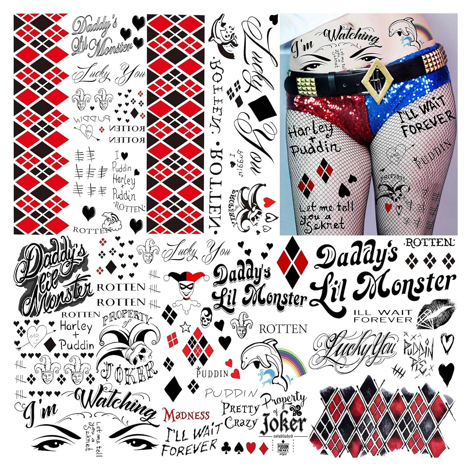 Kit 5 Hojas Tatuajes Temporales Halloween EGMBGM 20.83x14.99cm