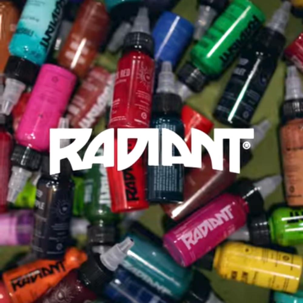 Kit de Tinta para Tatuajes Radiant 6 Colores 15ml