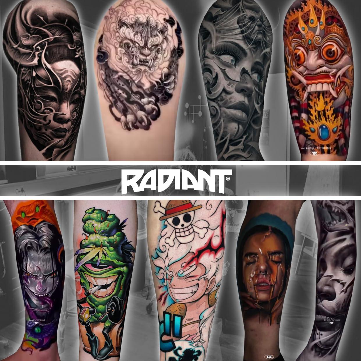 Kit de Tinta para Tatuajes Radiant 6 Colores 15ml