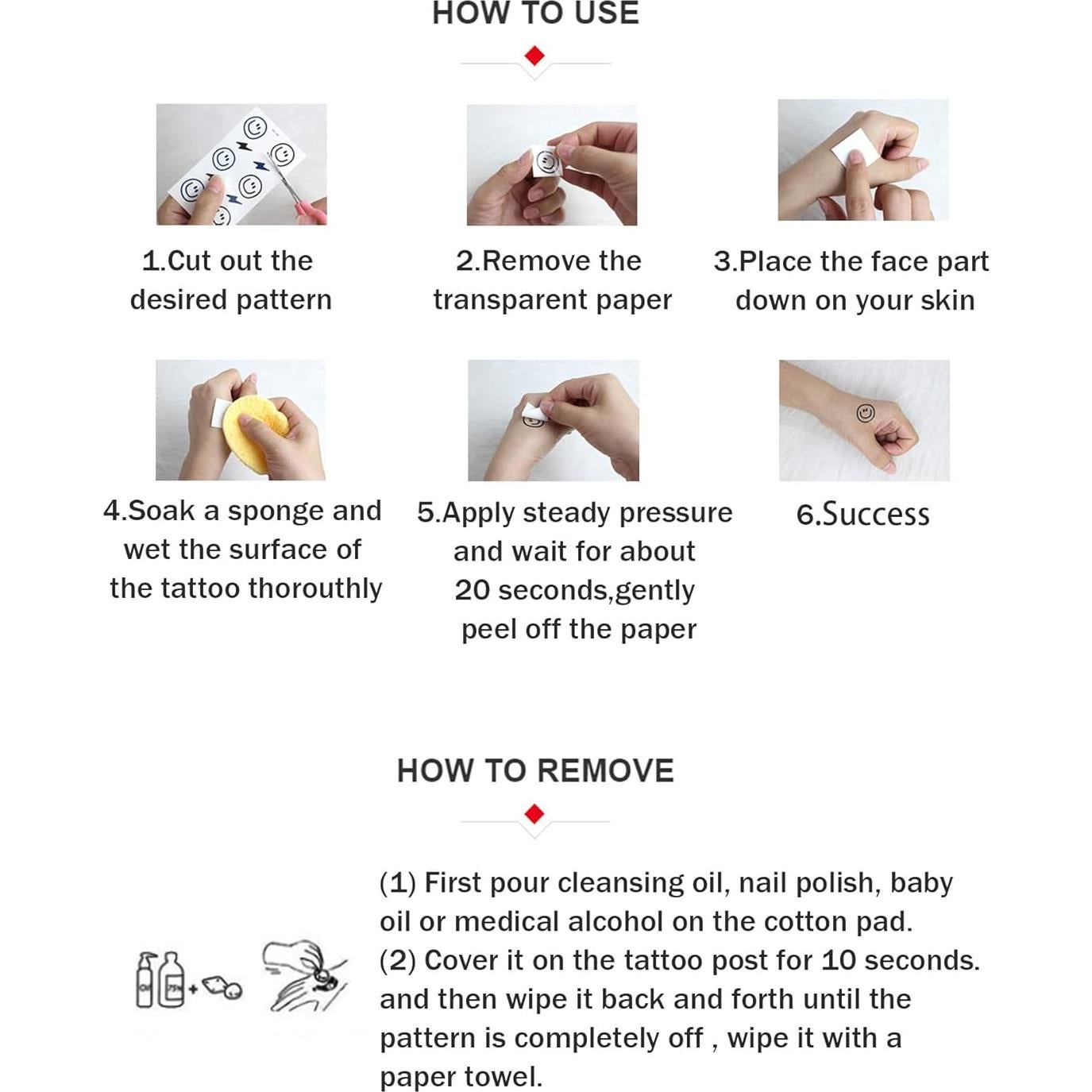 Kit de Tatuajes Temporales de Halloween Zombie RenYi - 10 Hojas 3D