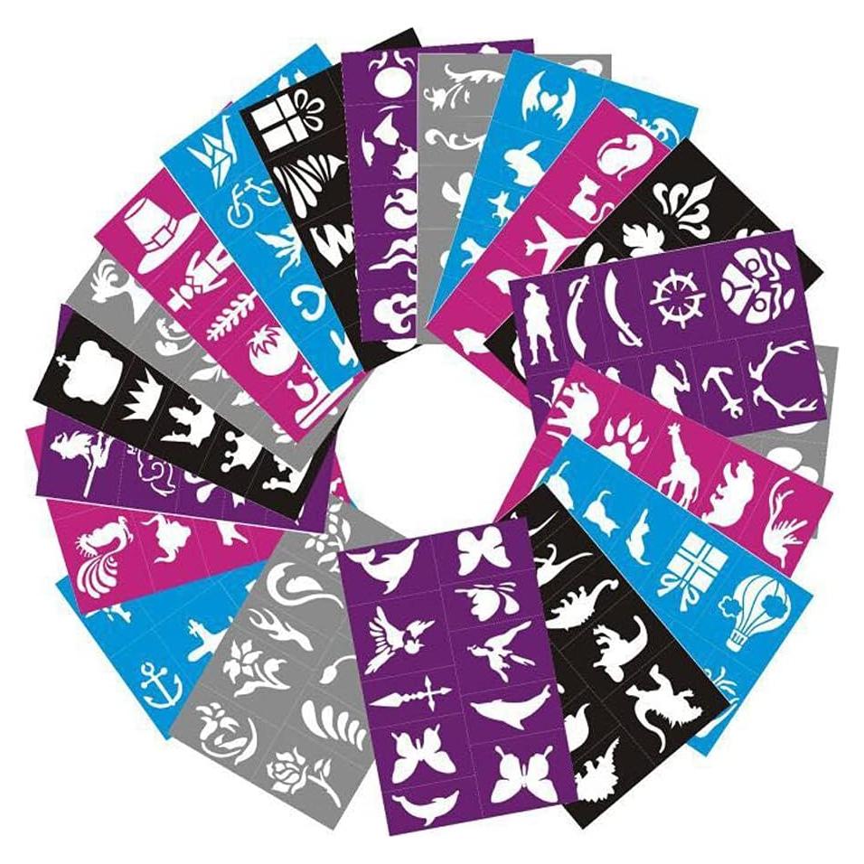 Kit de Plantillas de Pintura Facial Lystin - 200 Piezas Reutilizables