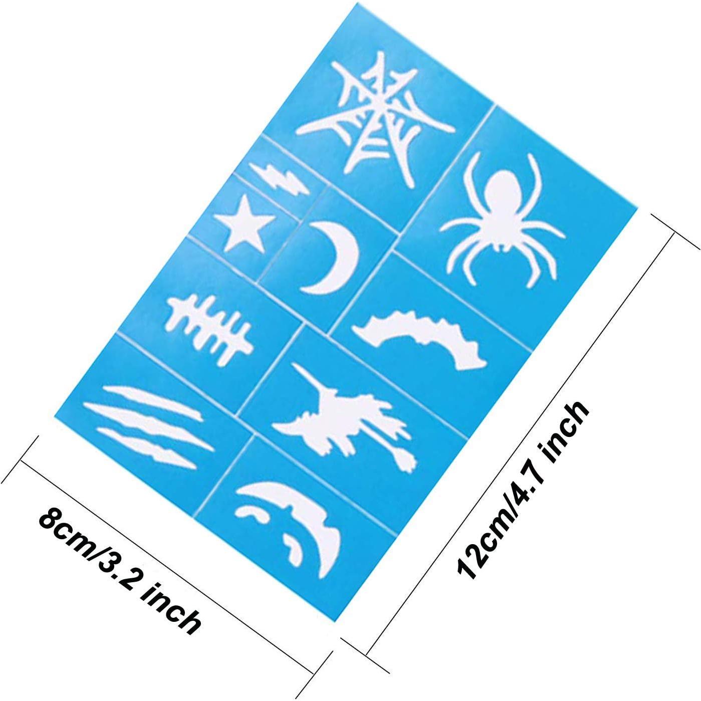 Kit de Plantillas de Pintura Facial Lystin - 200 Piezas Reutilizables