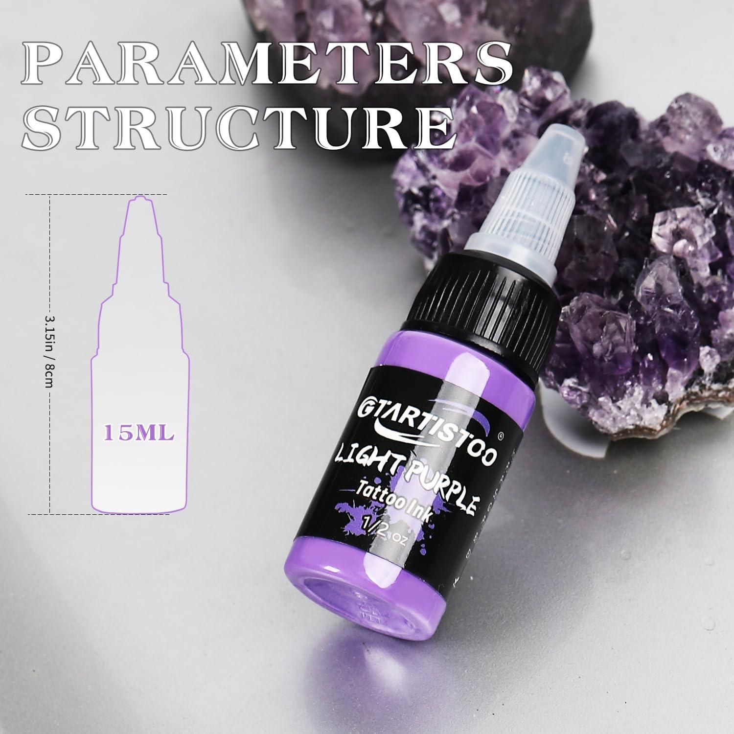 Set de Tinta para Tatuajes GTARTISTOO 8 Colores 15ml