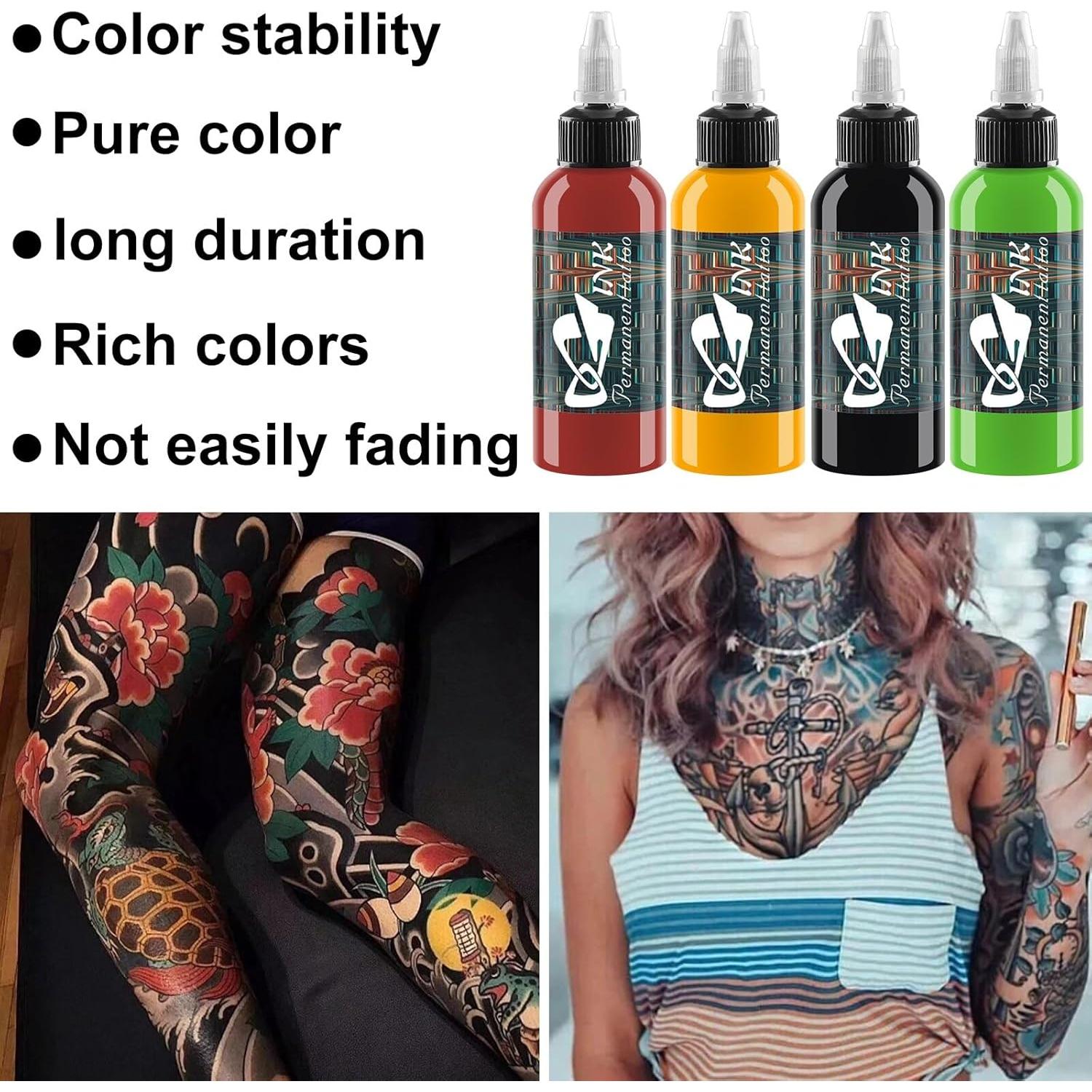 Set de Tinta para Tatuajes BAODELI - 14 Colores 30ml Vegan