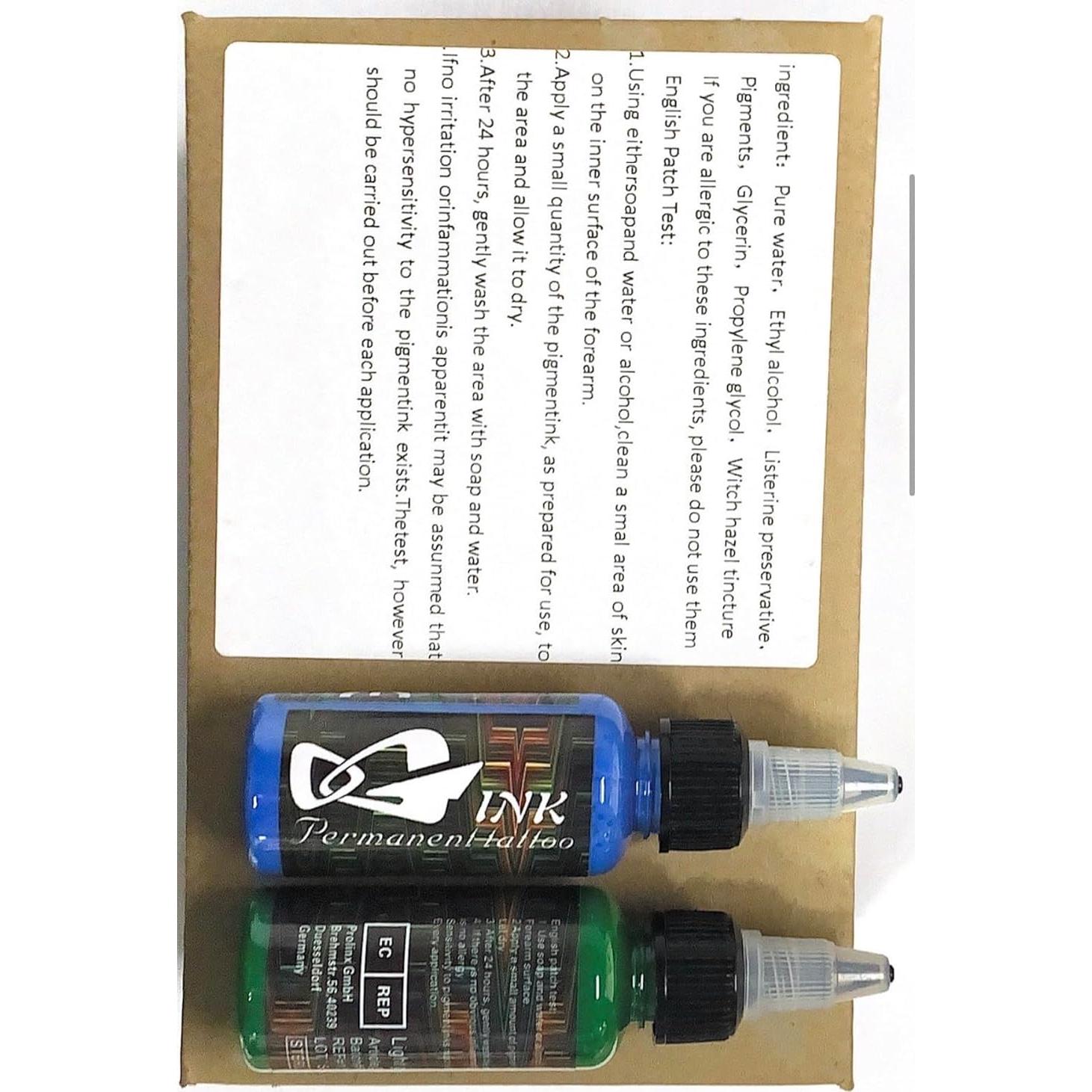 Set de Tinta para Tatuajes BAODELI - 14 Colores 30ml Vegan