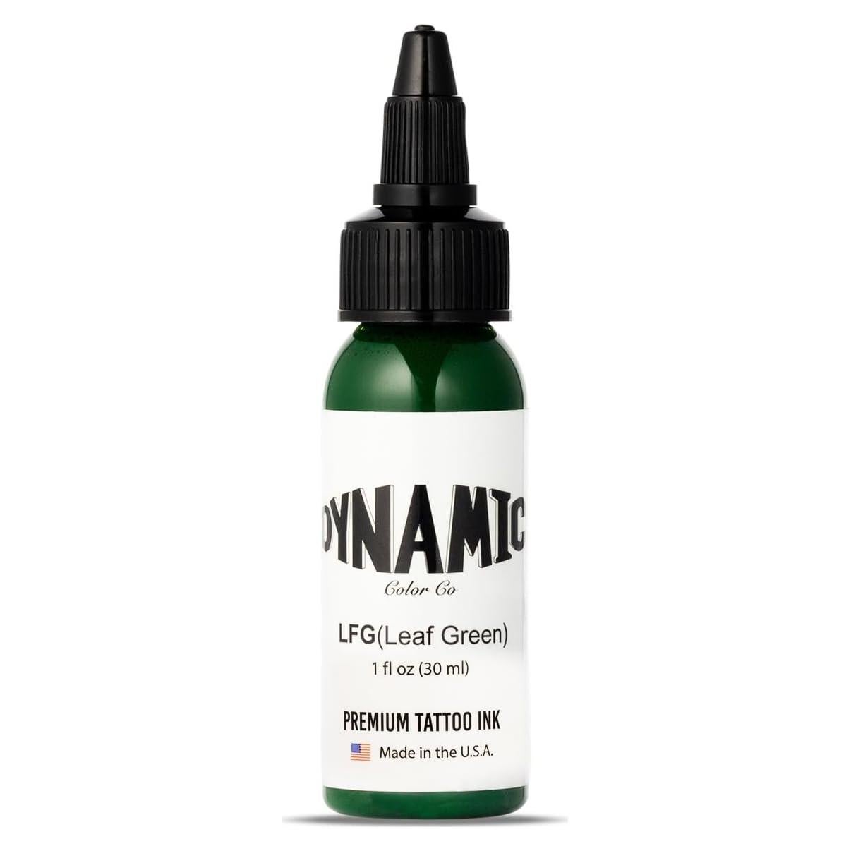 Tinta para Tatuajes Verde Hoja Dynamic Color 29.57 ml Esterilizada