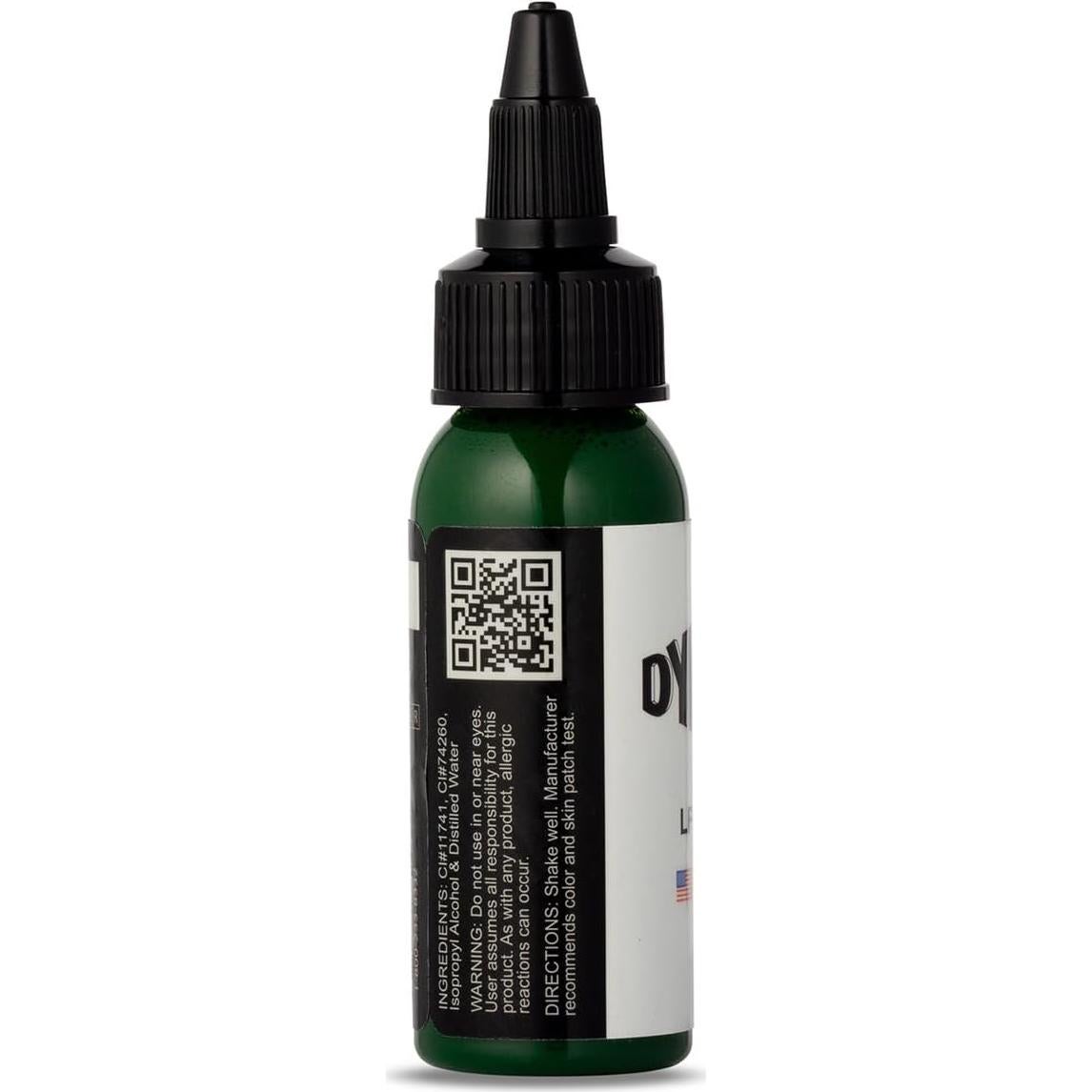 Tinta para Tatuajes Verde Hoja Dynamic Color 29.57 ml Esterilizada