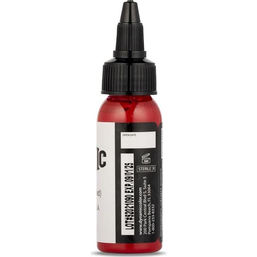 Tinta para Tatuajes Dynamic Color Rojo Burdeos 30ml Esterilizada