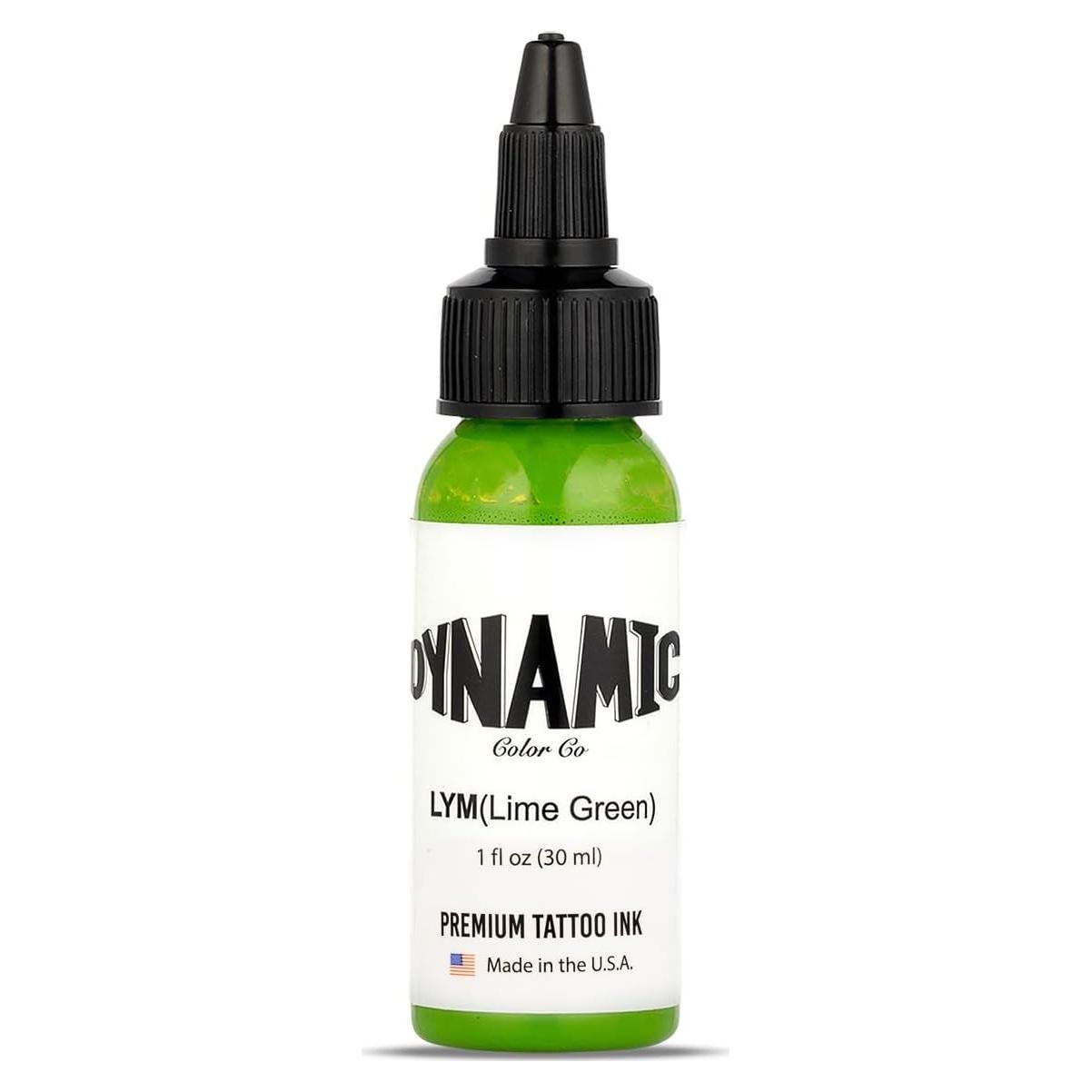 Tinta para Tatuajes Verde Lima Dynamic Color 30 ml Vegana