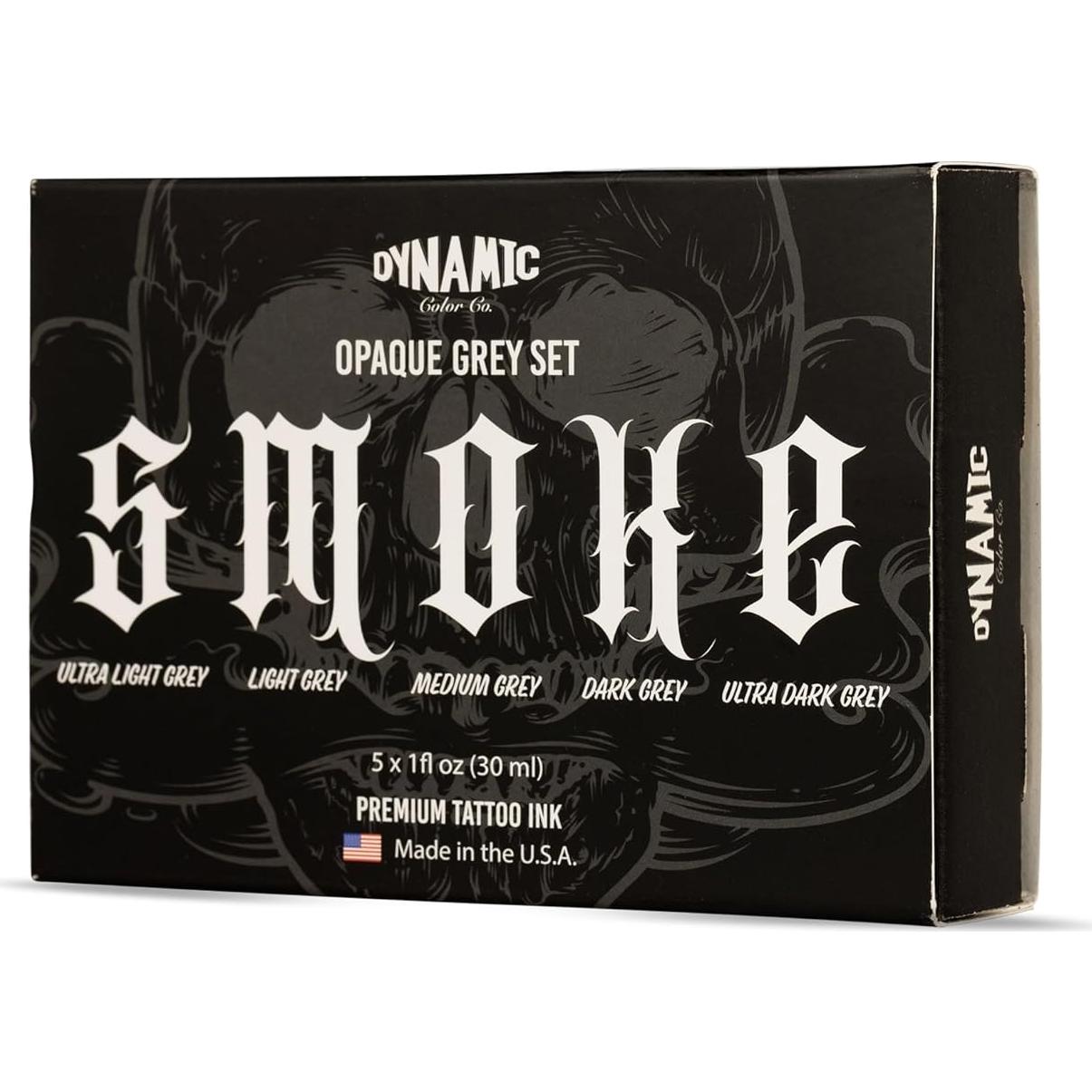 Conjunto de Tinta para Tatuajes Gris Dynamic Color Co - 5 Tonos 30 ml