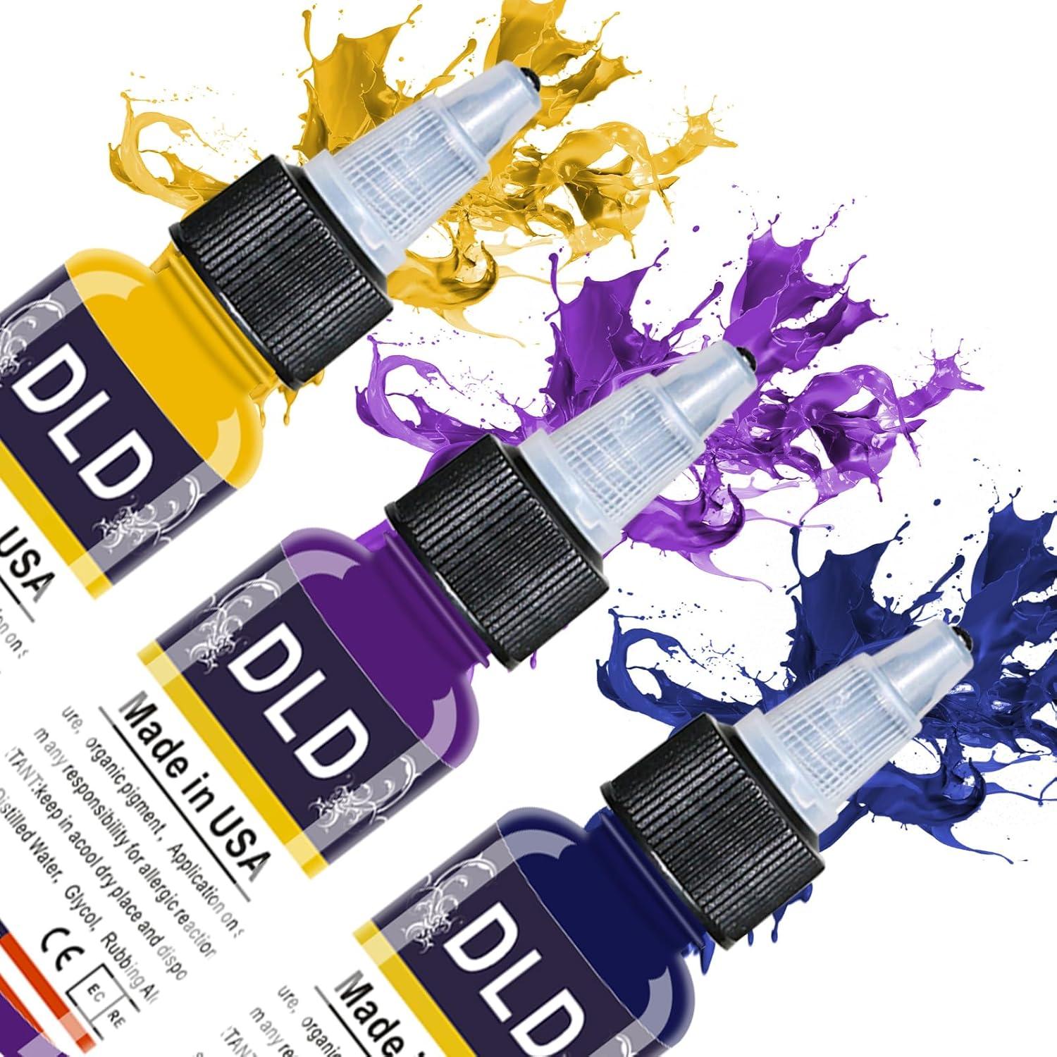 Set de Tinta Profesional BAODELI 25 Colores 15 ml para Tatuajes