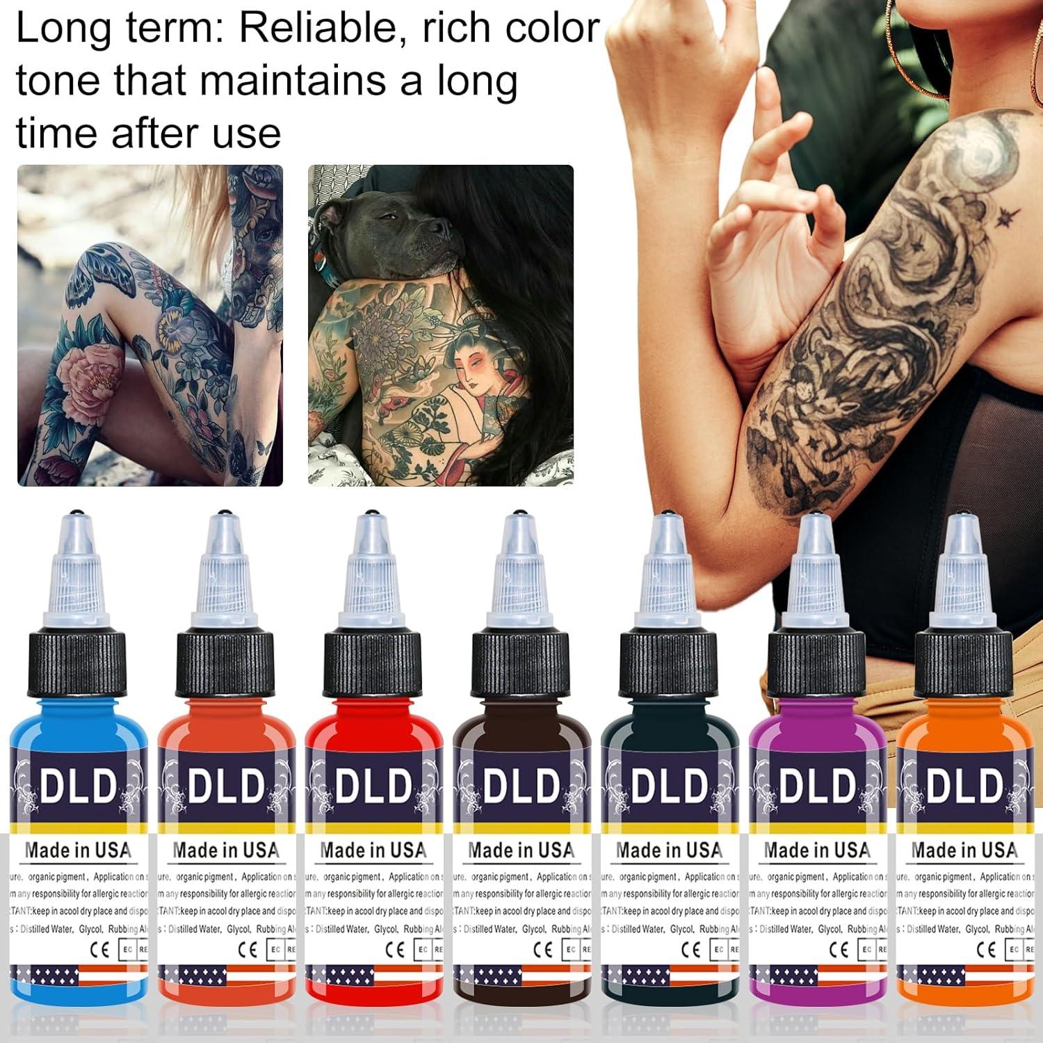 Set de Tinta Profesional BAODELI 25 Colores 15 ml para Tatuajes