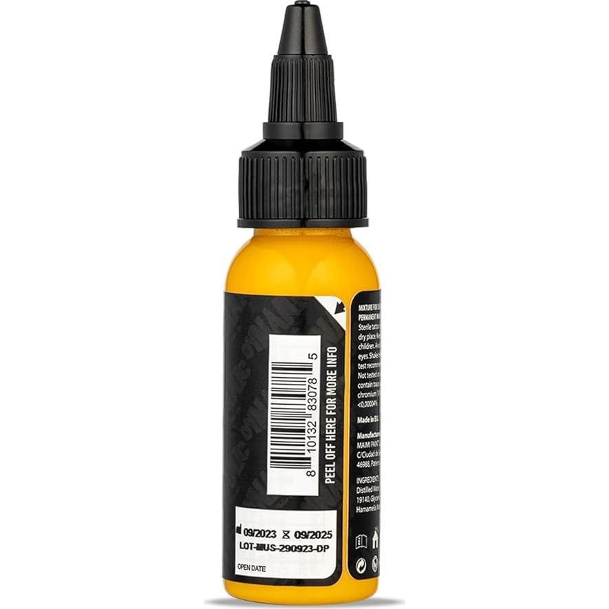 Tinta para Tatuajes Amarilla Mostaza Dynamic Color 30 ml