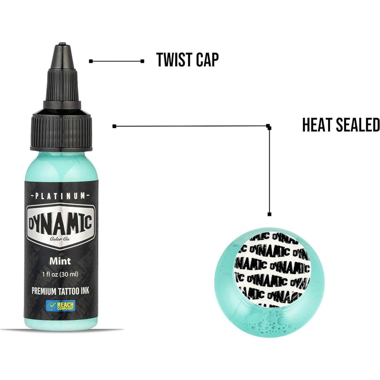 Tinta de Tatuaje Mint Dynamic Color 29.57 ml Premium REACH