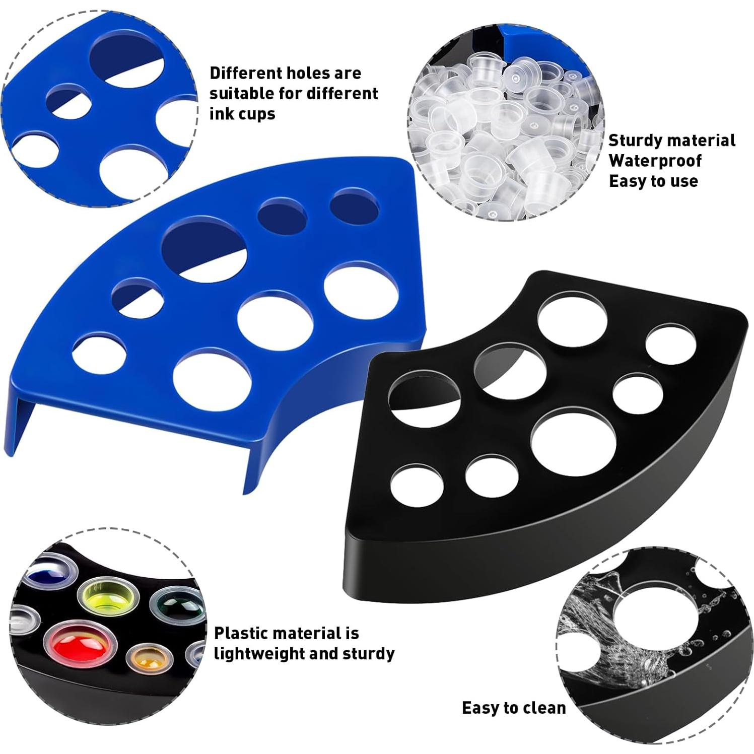 Kit de 500 Capsulas de Tinta para Tatuajes GCTWFYK con Soportes