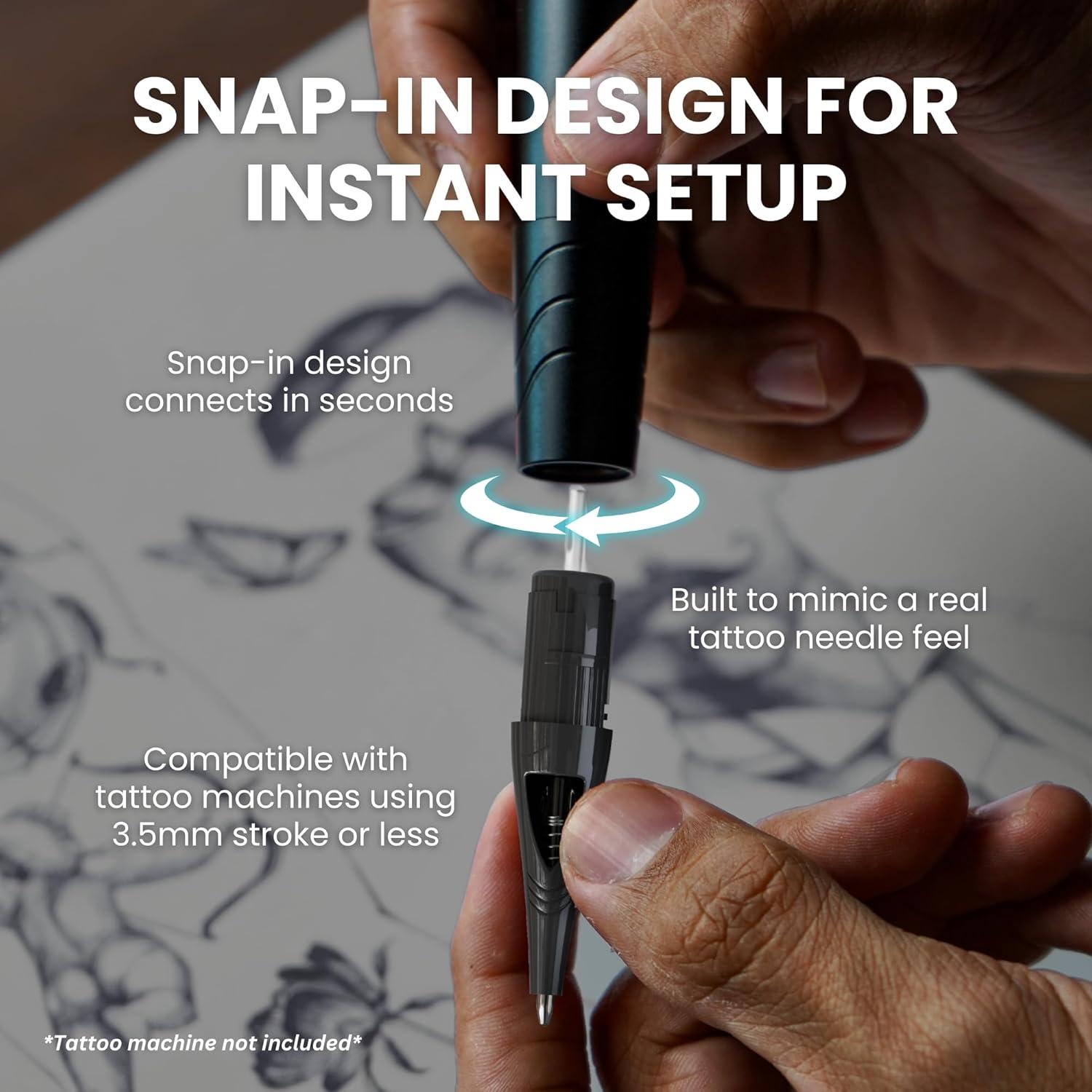 Cartuchos de bolígrafo Inlumino Heart Ink - Tinta negra - 6 unidades