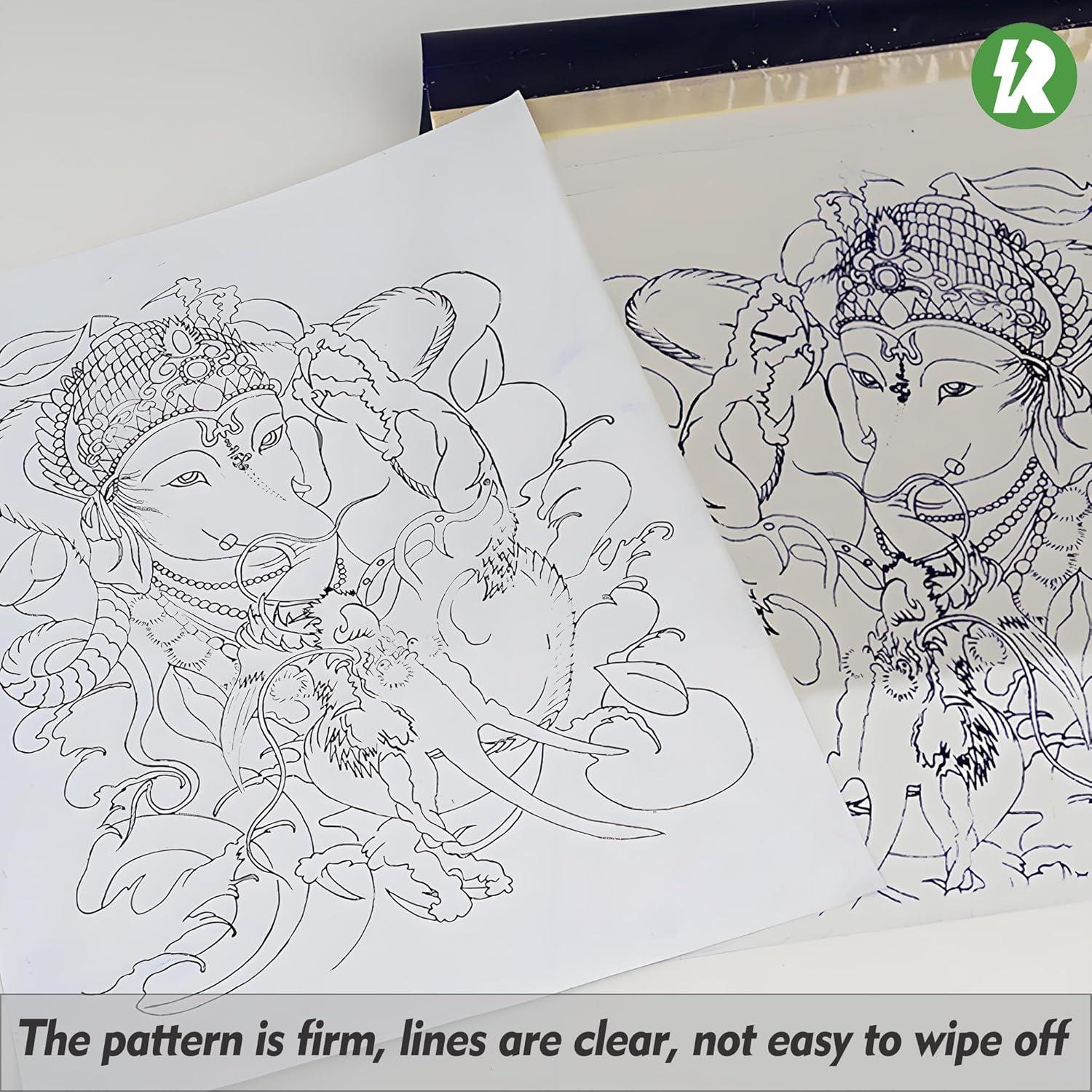 Papel de Transferencia de Tatuaje Rayyl - 50 Hojas A4 4-Capas