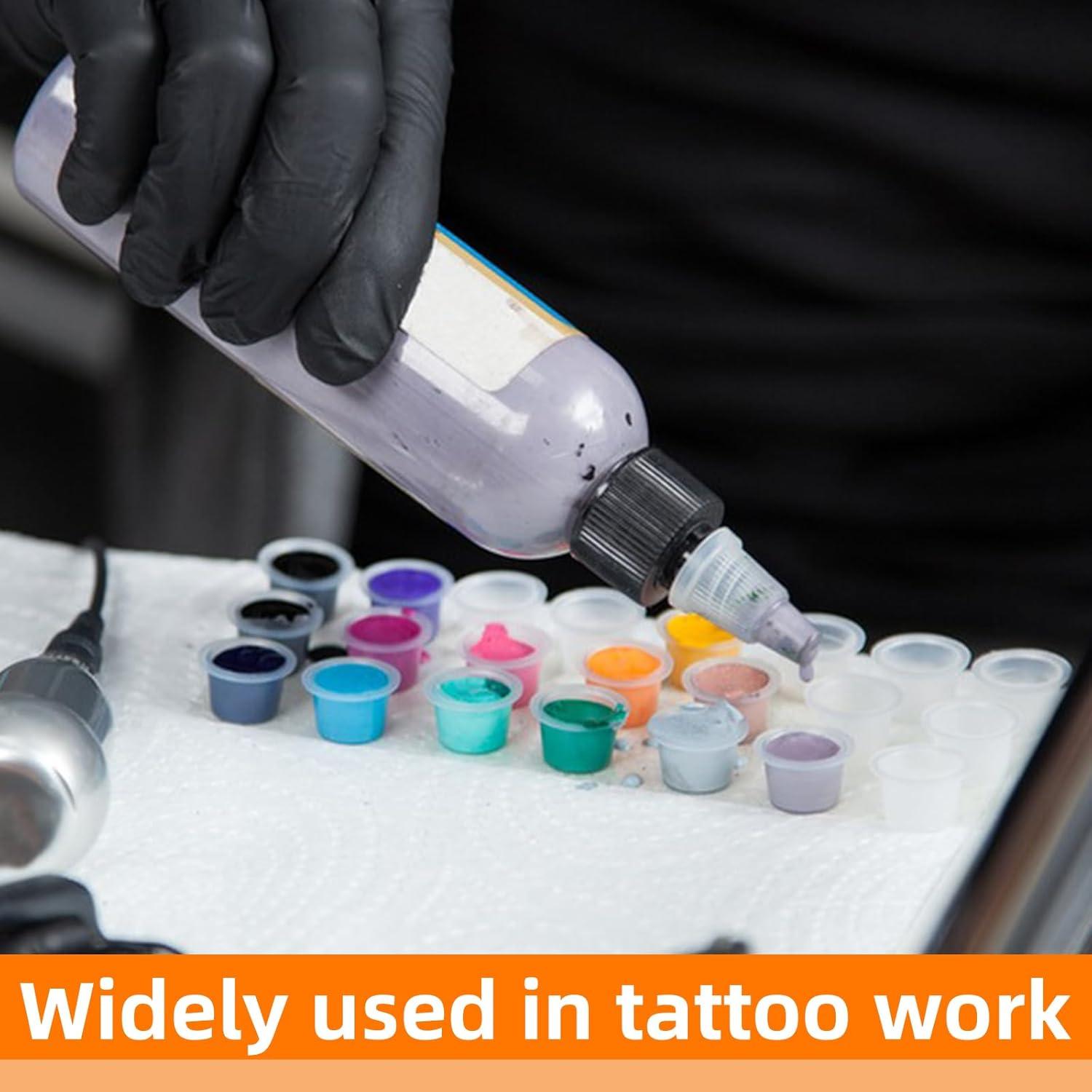 300 Tapas de Tinta para Tatuajes TKYZMS - 100 Grandes, 100 Medianas, 100 Pequeñas