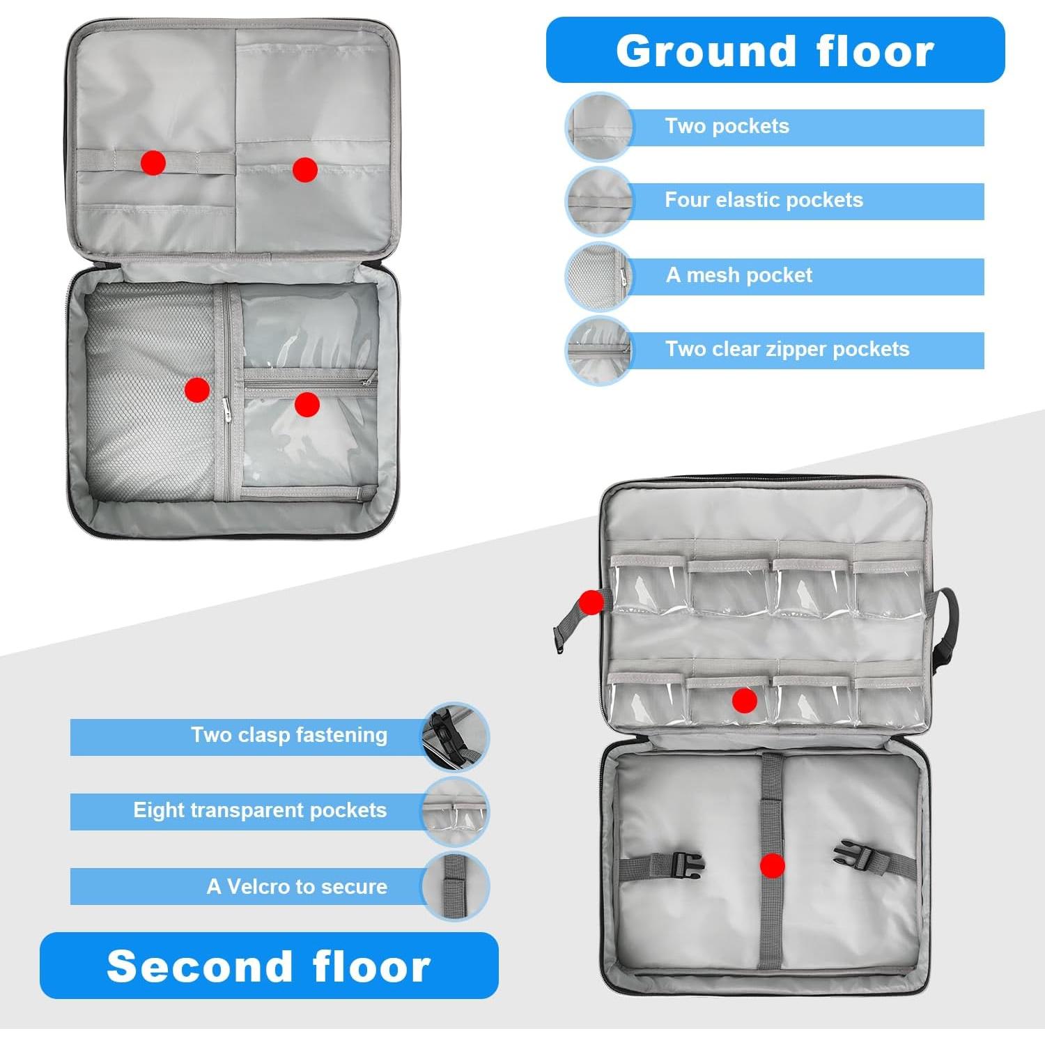 Funda de Transporte Grekos para Tatuajes - Organizador Doble Capa