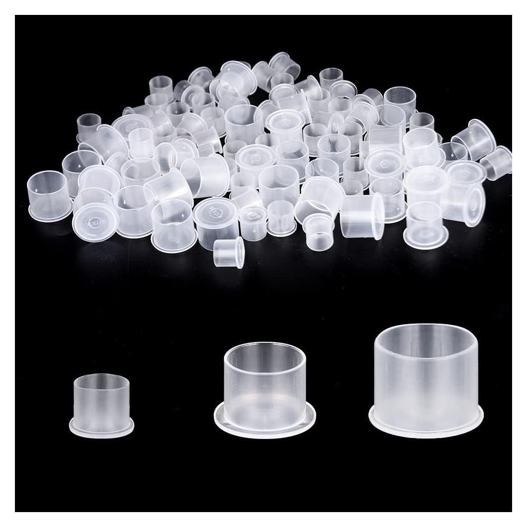 300 Tapas de Tinta para Tatuaje UPTATSUPPLY Color Blanco