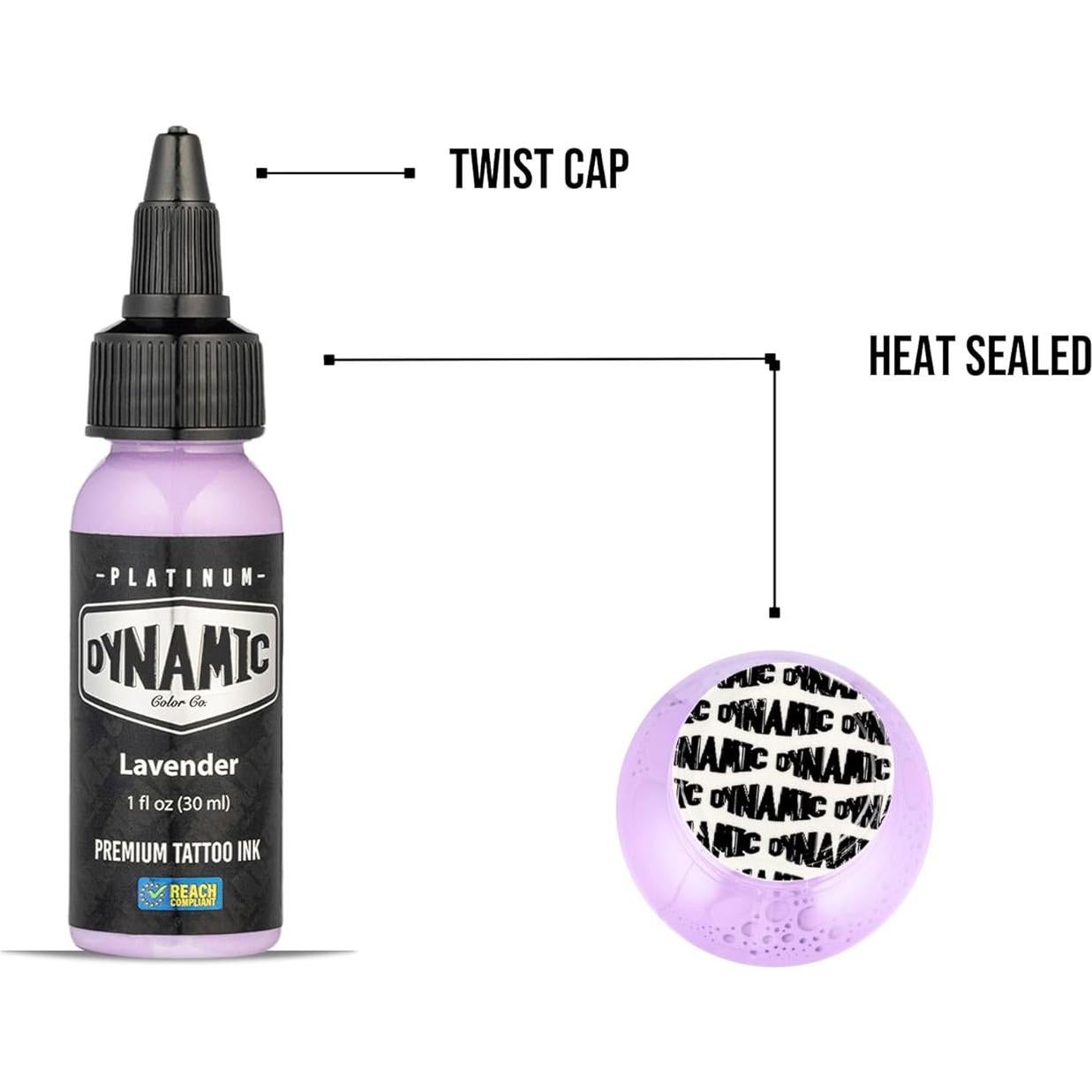 Tinta de Tatuaje Lavanda Dynamic Color Platinum 30 ml