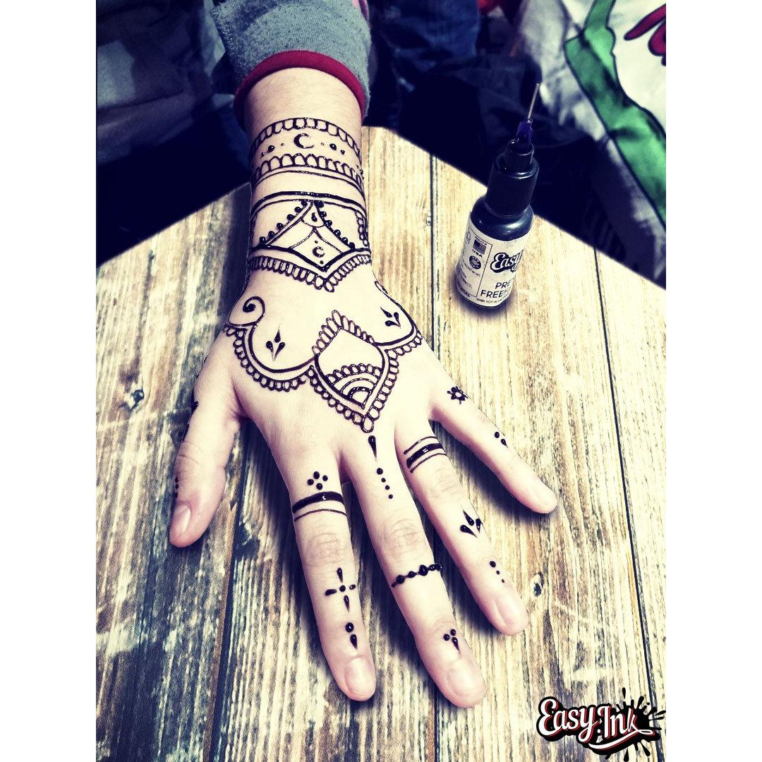 Kit Completo Tinta de Tatuaje Temporal Easy.ink 1oz Orgánica