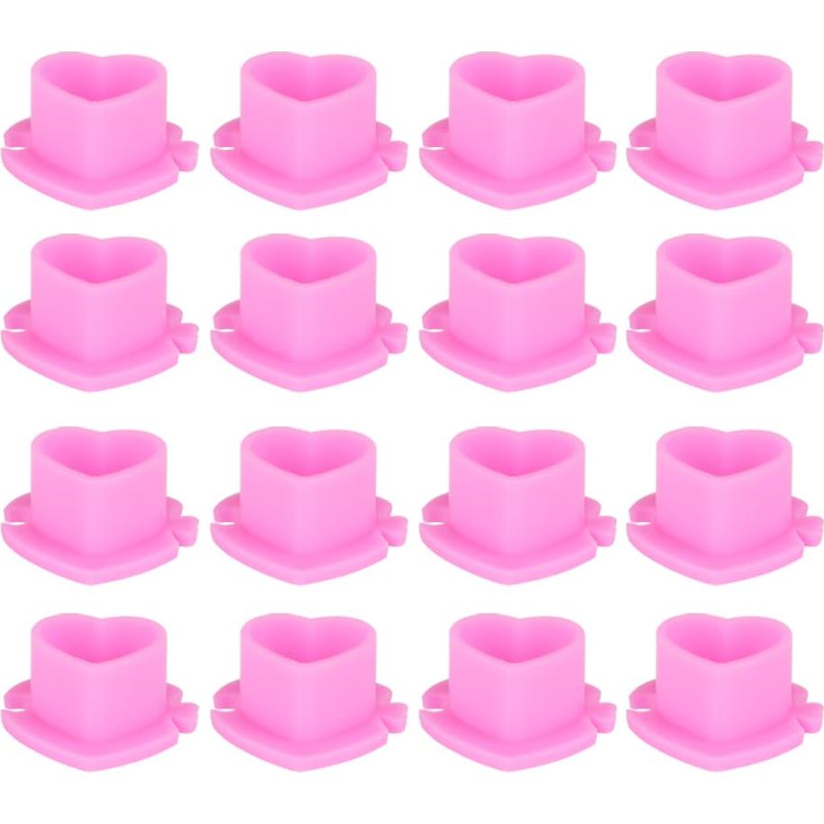 200 Tazas de Tinta para Tatuajes Corazón IFERO Rosa Desechables