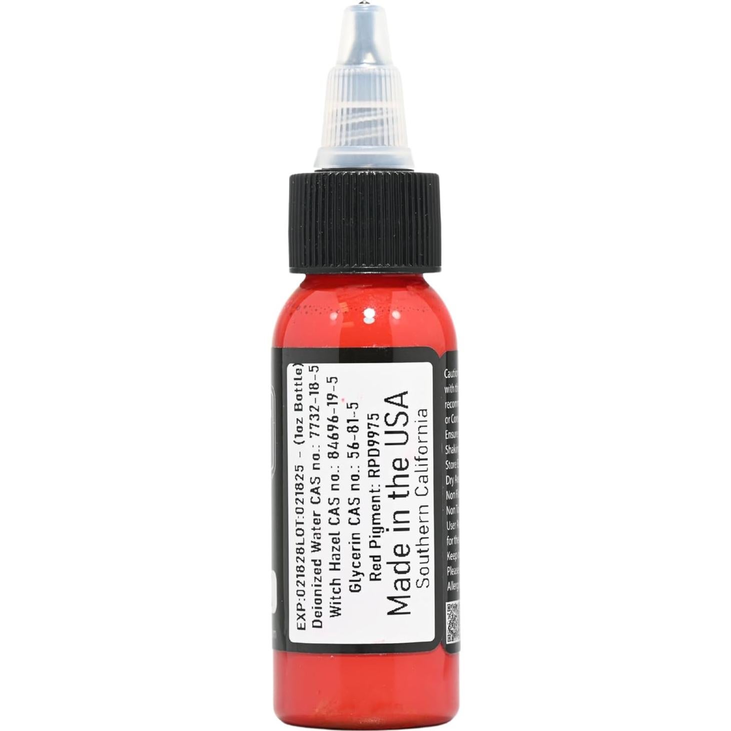 Tinta Roja para Tatuajes Element Tattoo Supply 29.57 ml Profesional