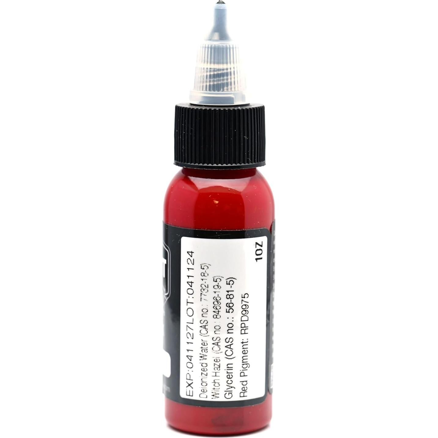 Tinta Roja para Tatuajes Element Tattoo Supply 29.57 ml Profesional