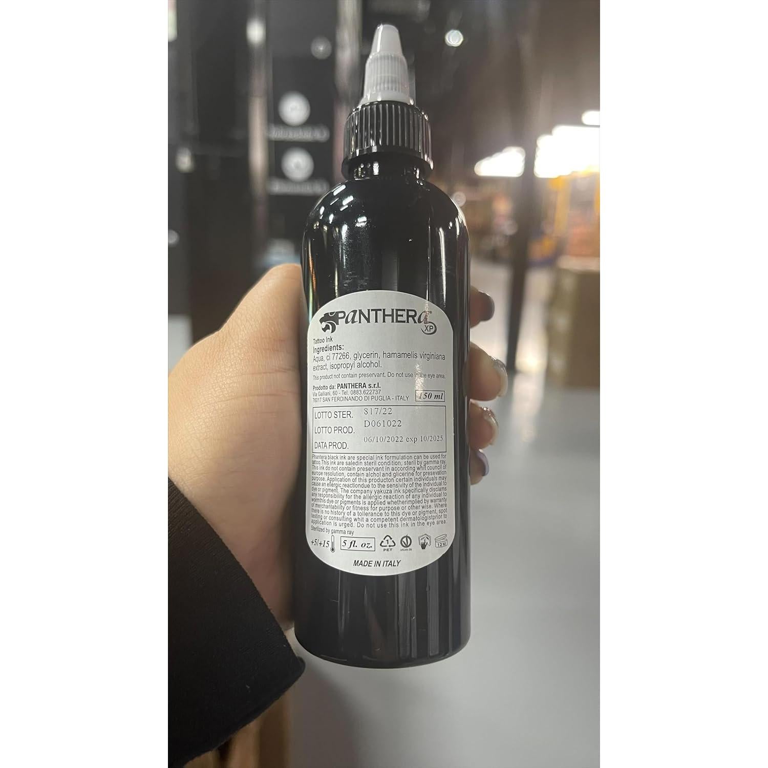 Tinta de Tatuaje Negra Loshuer Panthera 150ml - Sumy Oscuro