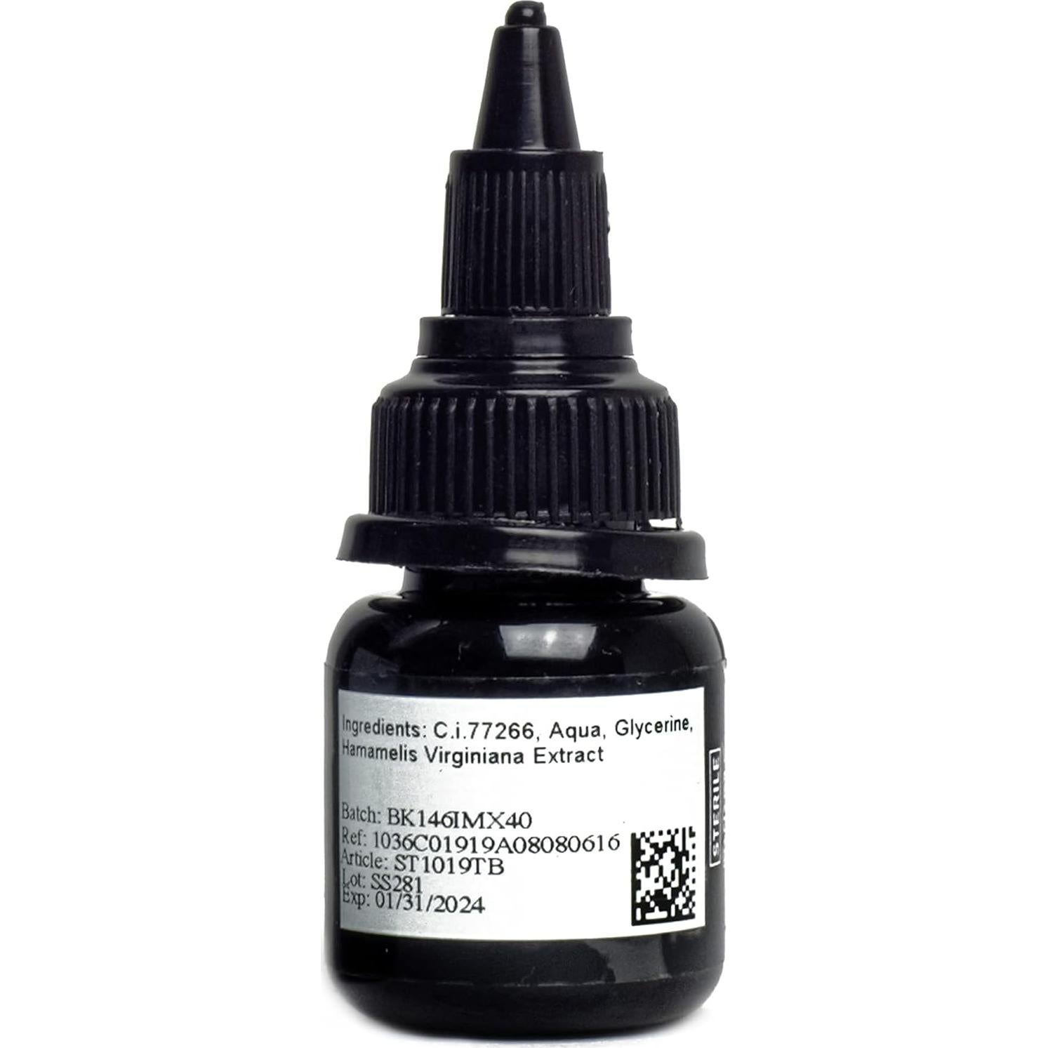 Tinta para Tatuajes Intenze 15ml - Negro Verdadero