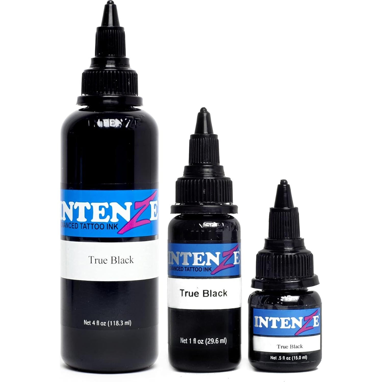 Tinta para Tatuajes Intenze 15ml - Negro Verdadero