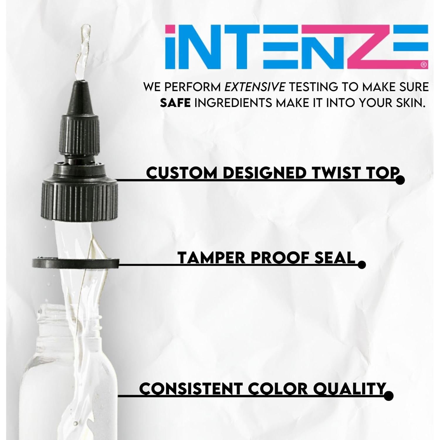 Tinta para Tatuajes Intenze Blanco Nieve Opaco 29.57ml - Alta Calidad