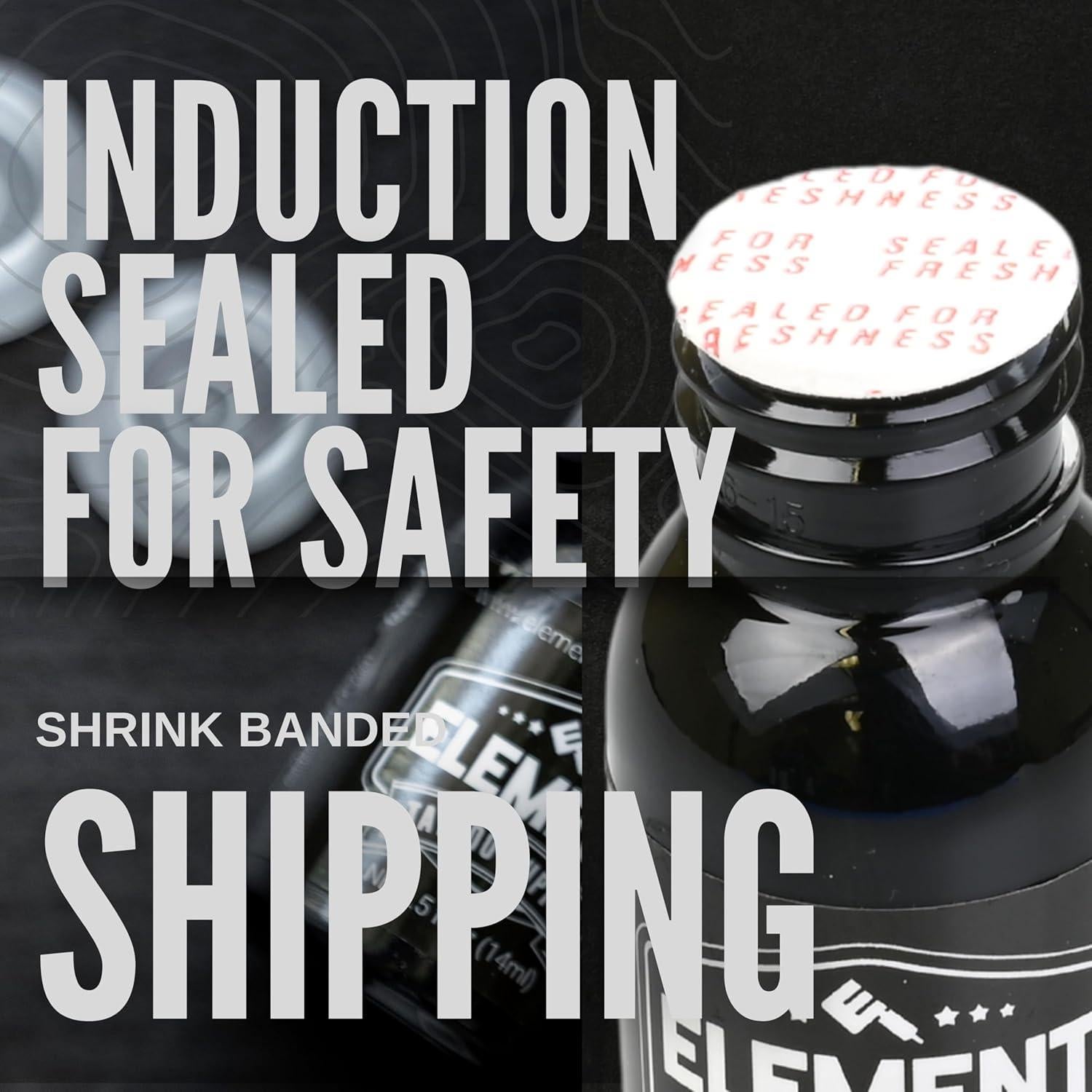 Tinta de Tatuaje Negra Element Tattoo Supply 236.6 ml