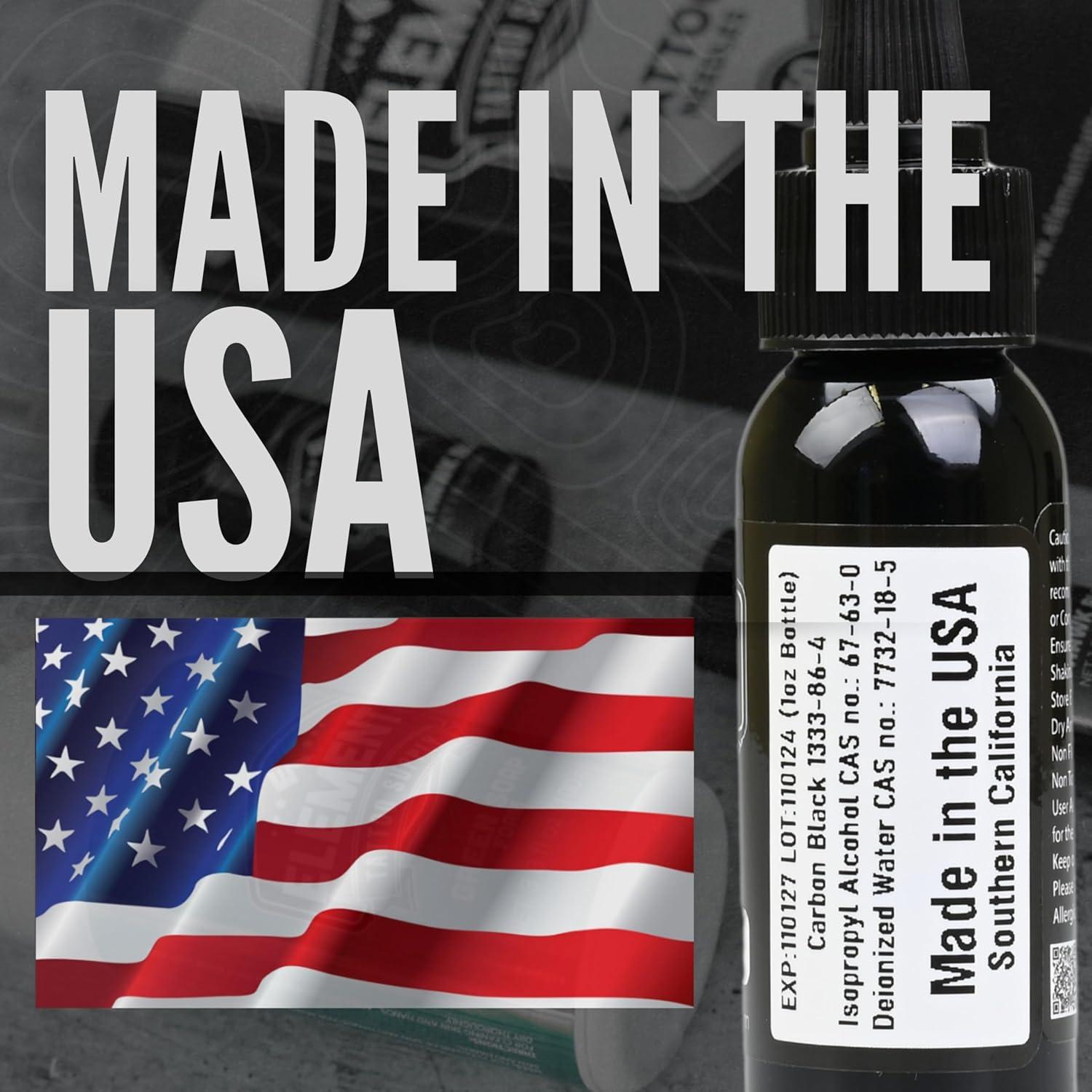 Tinta de Tatuaje Negra Element Tattoo Supply 236.6 ml