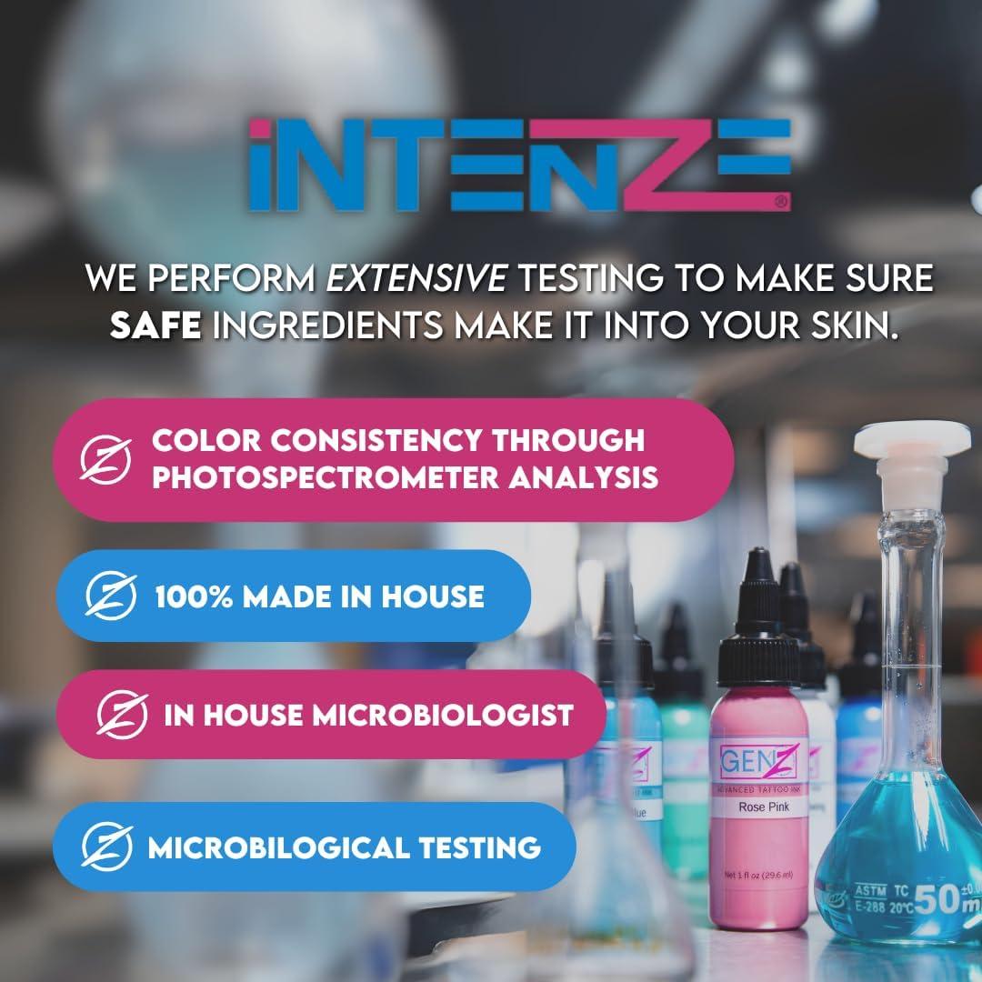 Tinta para Tatuajes Intenze True Black 236ml - Vegana y Esterilizada