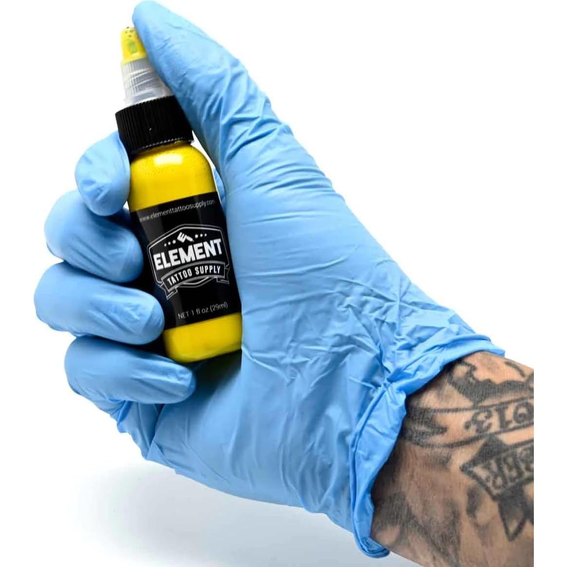 Tinta para Tatuajes Amarilla Element Tattoo 29.57ml Brillante