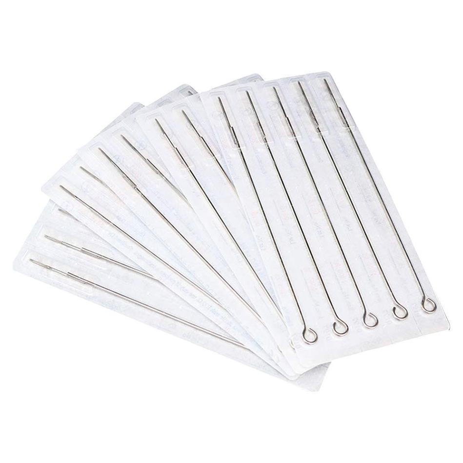 50 Agujas de Tatuaje Desechables HiTreasure 14RL Acero Inoxidable