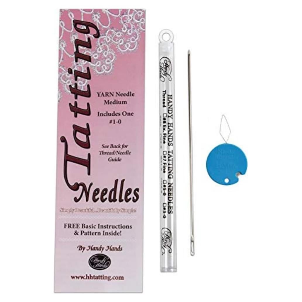 Aguja de Ganchillo de Metal Handy Hands Tamaño 1 con Enhebrador