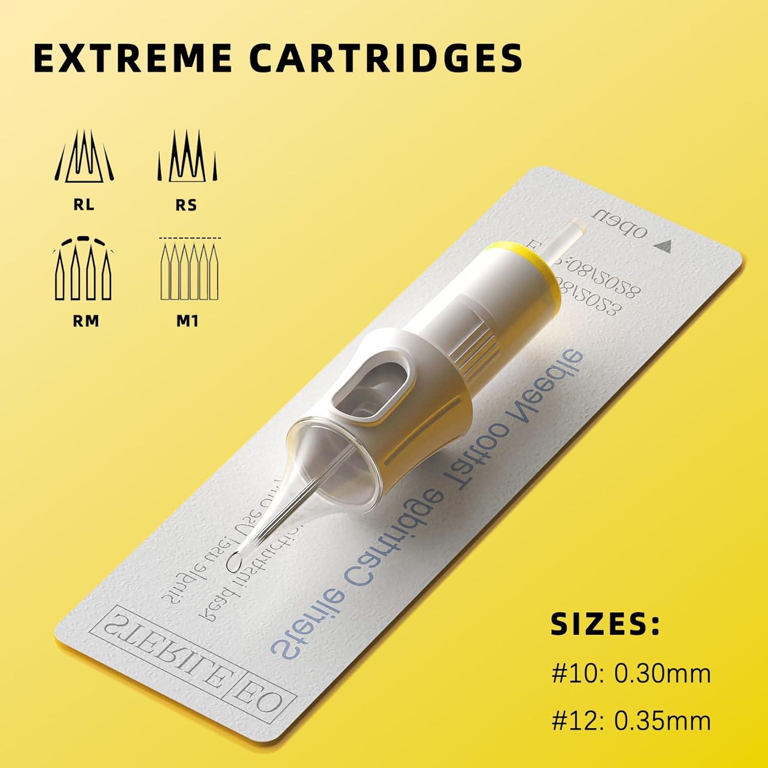 20 Agujas de Cartucho para Tatuaje Ackbun 1207RL Desechables