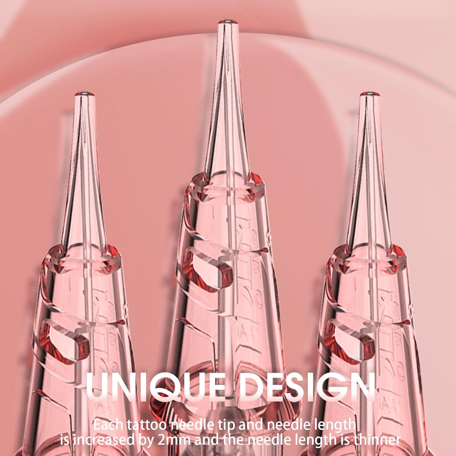 Agujas de Cartucho INKin 1RL 0.3mm para Tatuaje y Microblading