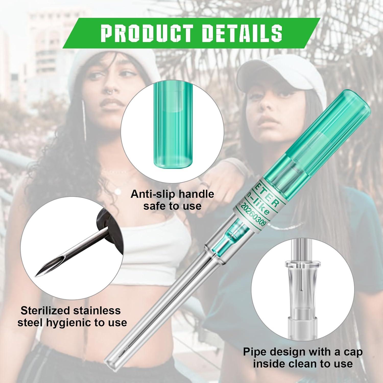 Kit de Agujas de Catéter Profesional 50PCS - 5 Tamaños 14G a 22G