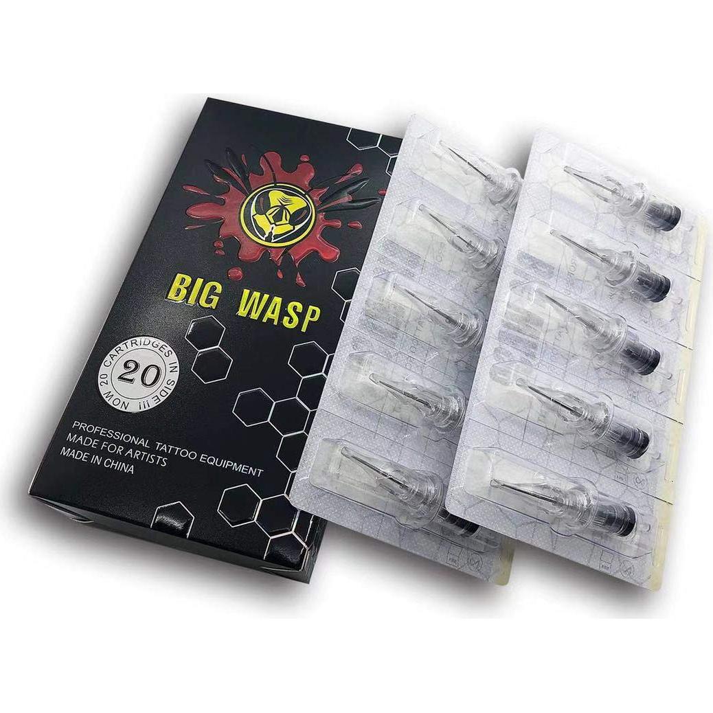 Cartuchos de Agujas de Tatuaje BIGWASP 4ta Generación 1RL 20Pcs
