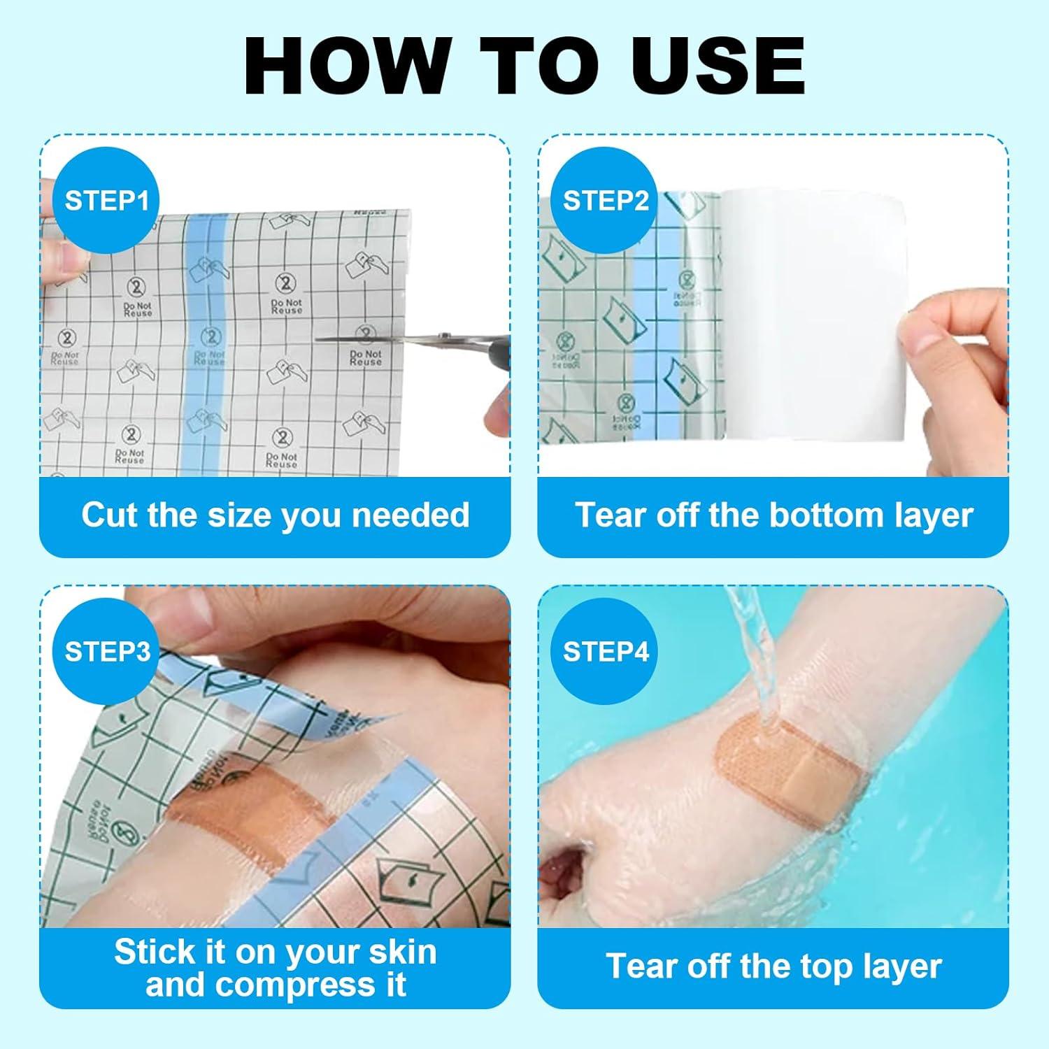 Vendaje Profesional para Tatuajes Autdor 2 Rollos 15.24cm x 1.83m