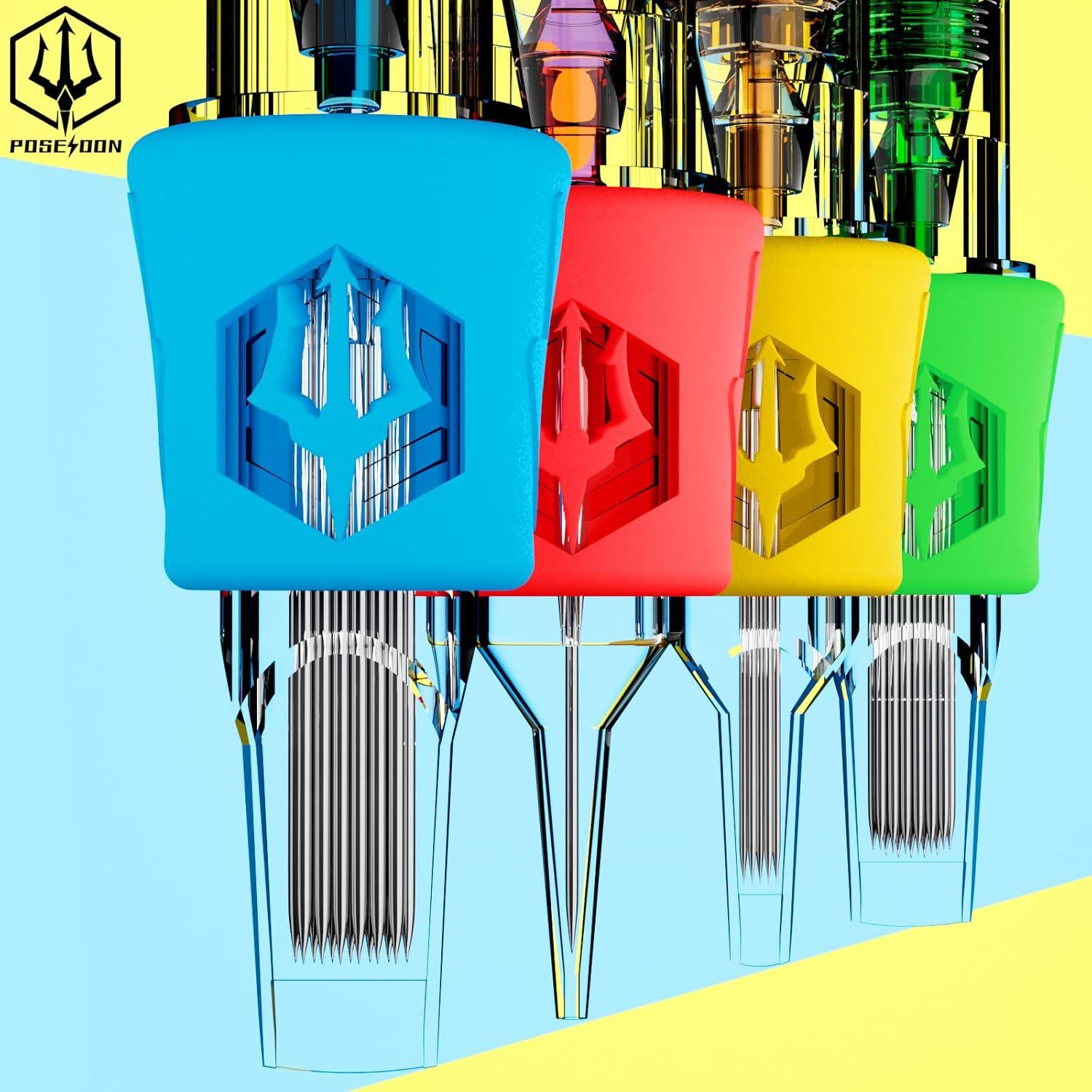 Cartuchos de Tatuaje POSEIDON 1009RL 50 Piezas Agujas Liner