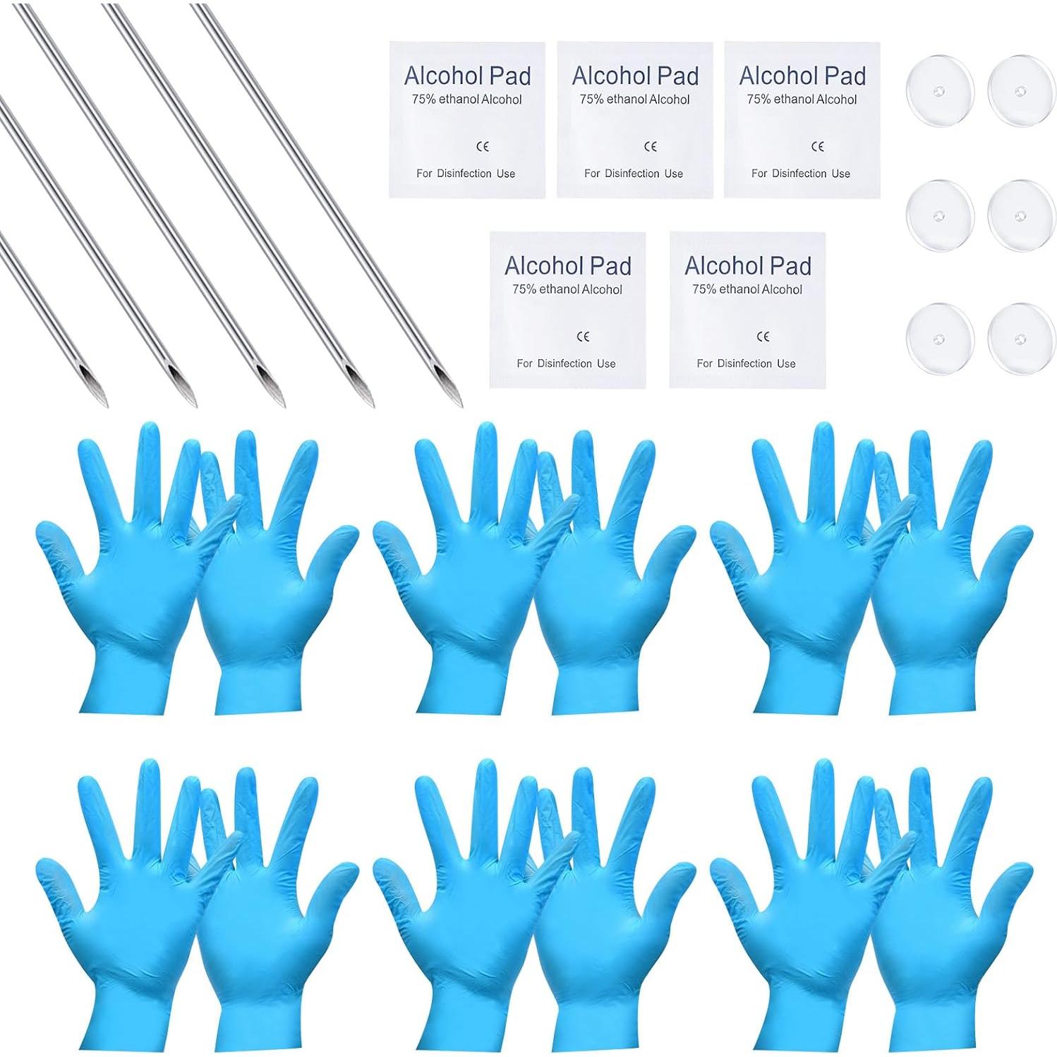 Kit de Agujas para Piercing QWALIT 18G, 16G, 14G, 12G - 5 Piezas